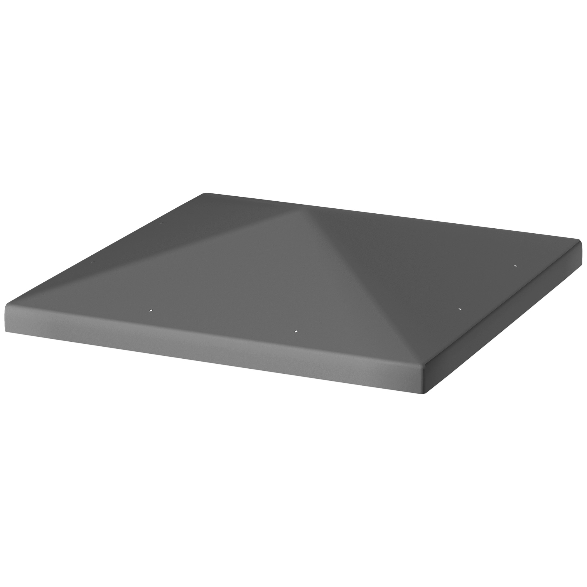 Outsuuny Ersatzdach für Pavillon 3 x 3 m, wasserdicht Pavillondach, Ersatzbezug für Gartenpavillon, Ersatzteile aus Oxford-Stoff, 370 g/m², Dunkelgrau   Aosom