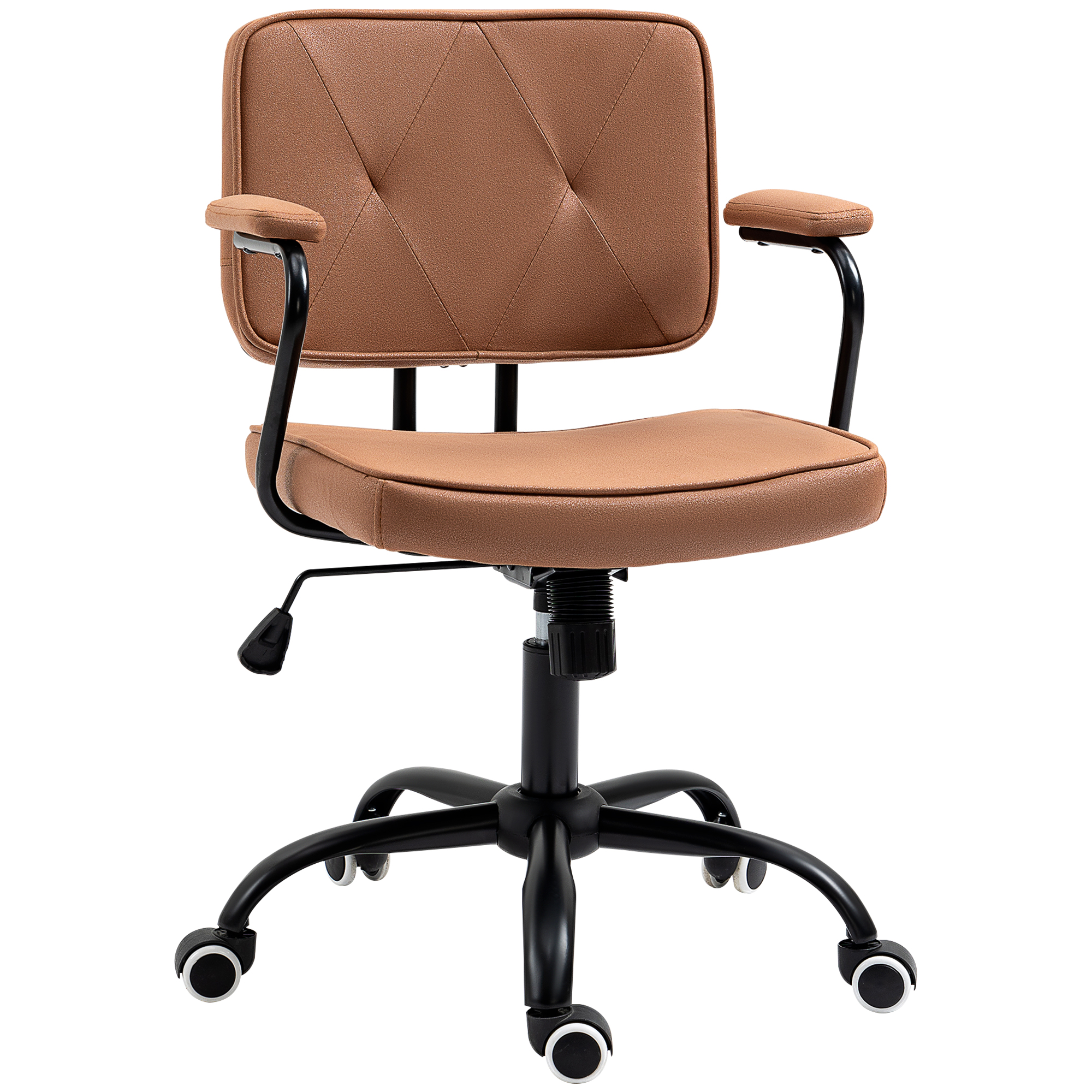 Vinsetto Bürosessel Retro höhenverstellbar Schreibtischstuhl mit Wippfunktion bis 120 Kg für Home Office & Arbeitszimmer Aosom.de
