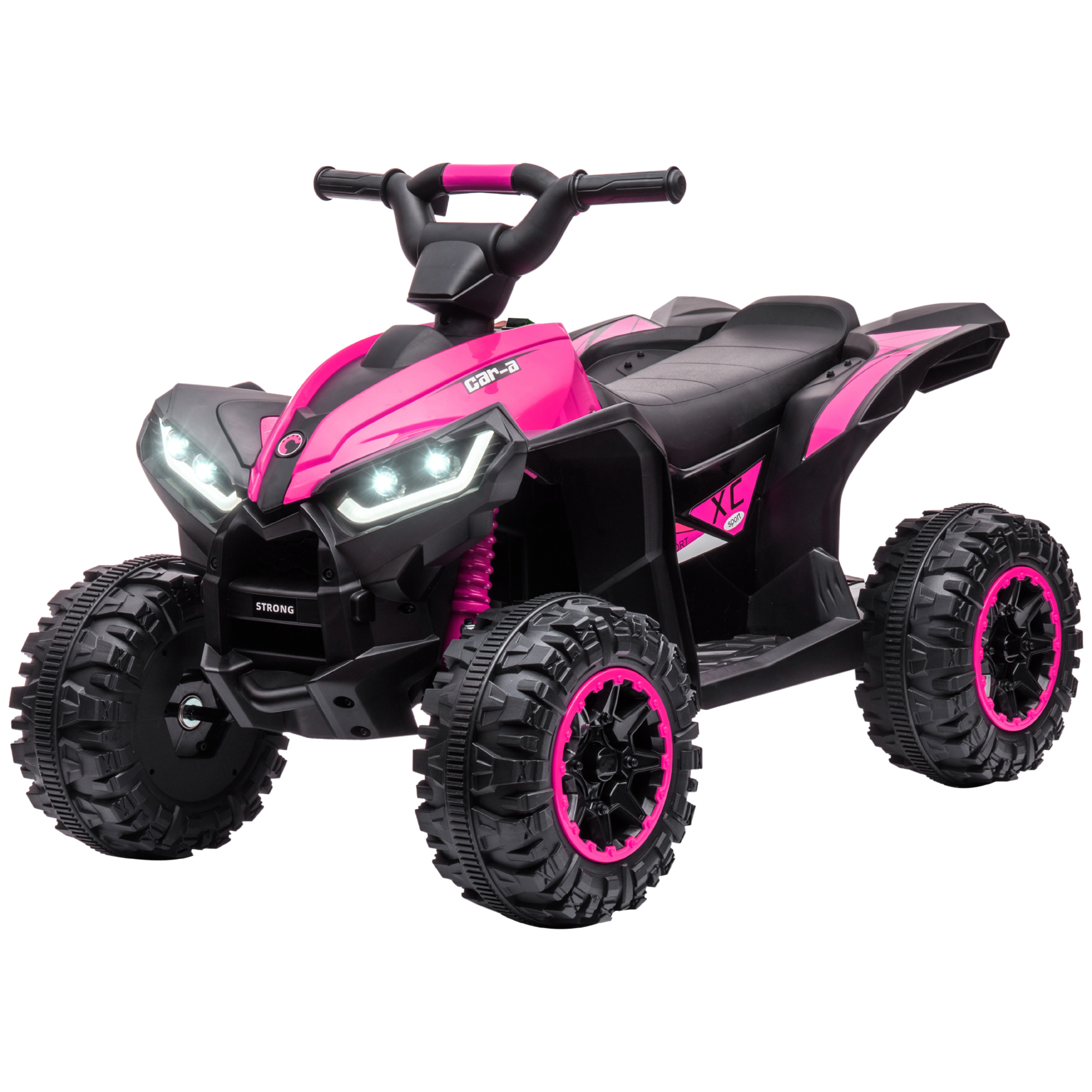 HOMCOM Elektro-Quad Kinderquad mit USB-Anschluss und MP3-Musikplayer, Scheinwerfer, für Kinder 3-5 Jahre, sicheres Fahrvergnügen Aosom.de