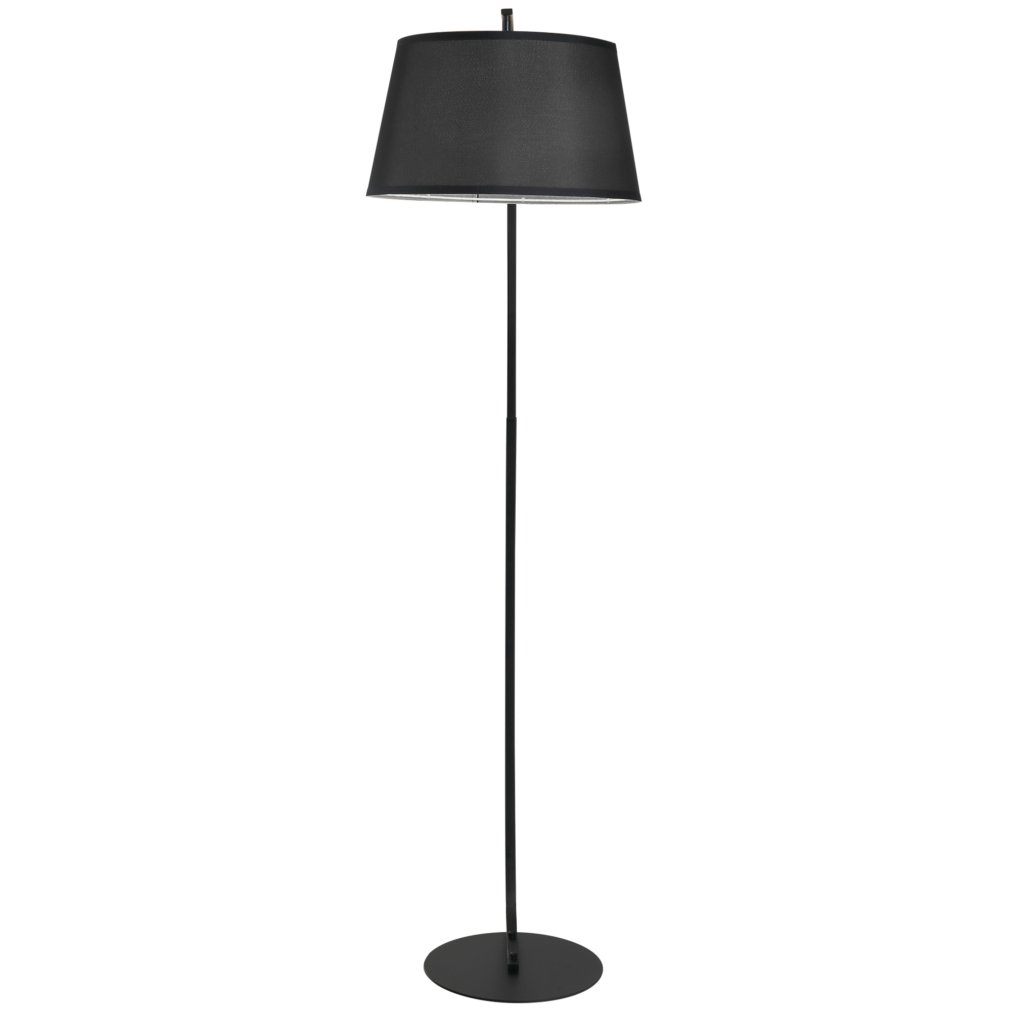 HOMCOM Bogenlampe Stehlampe Arc - Moderne Bogenlampe aus Metall - Stehlampe Metall Leinen Schwarz Aosom