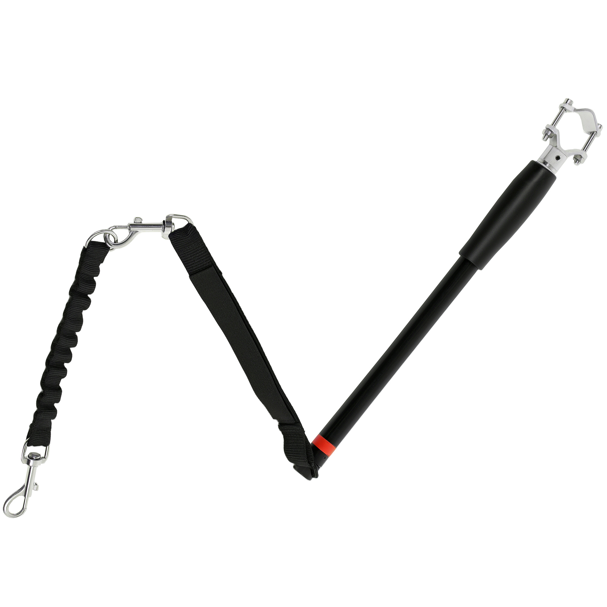 PawHut Fahrradleine für Hunde Fahrrad Hundeleine Einfache Installation und Demontage Hundeleine für Fahrrad, Radfahren, Training, Joggen, Schwarz   Aosom