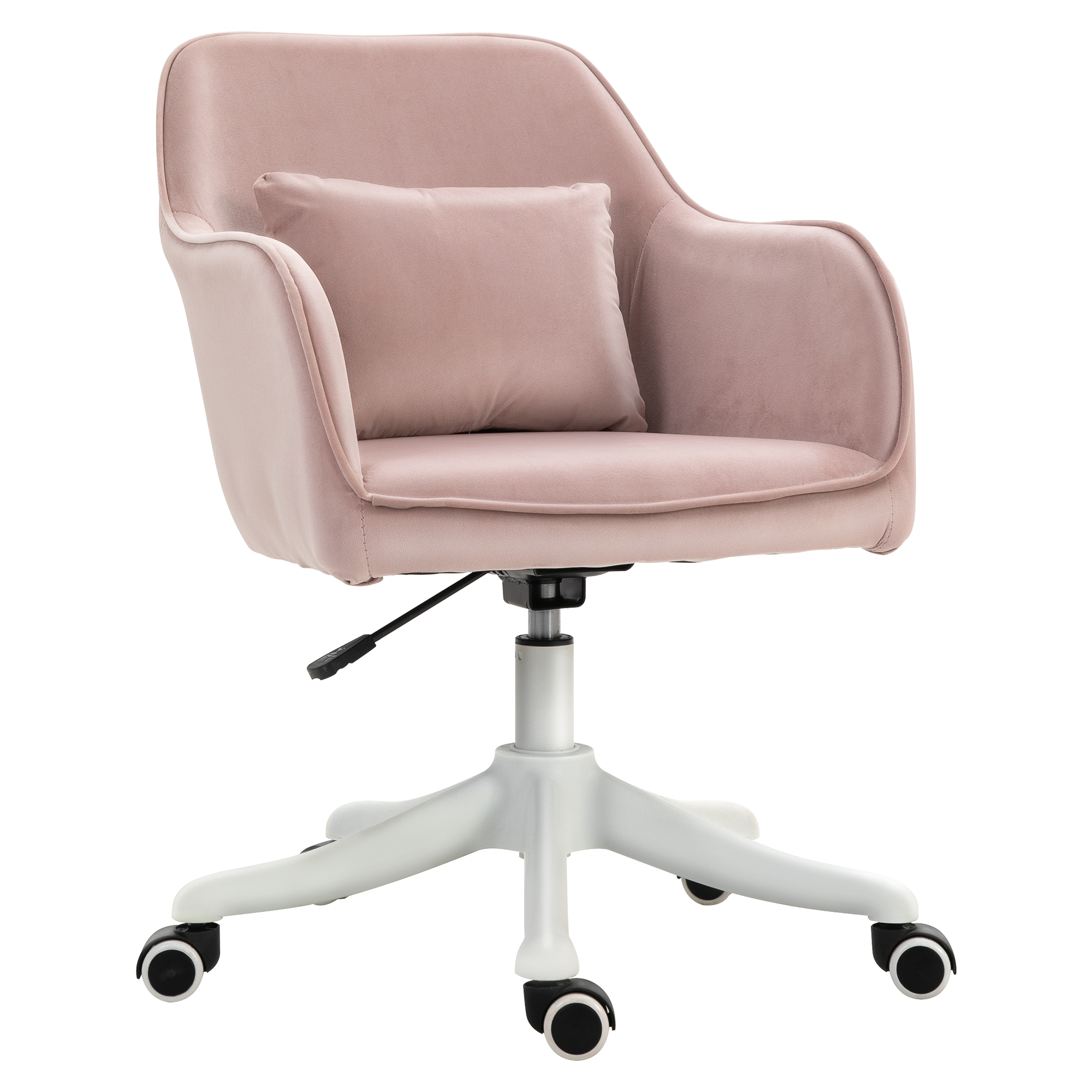 Vinsetto Massagebürostuhl Schreibtischstuhl Drehstuhl Vibrationsfunktion verstellbare Armlehnen 55x65x79-89cm   Aosom