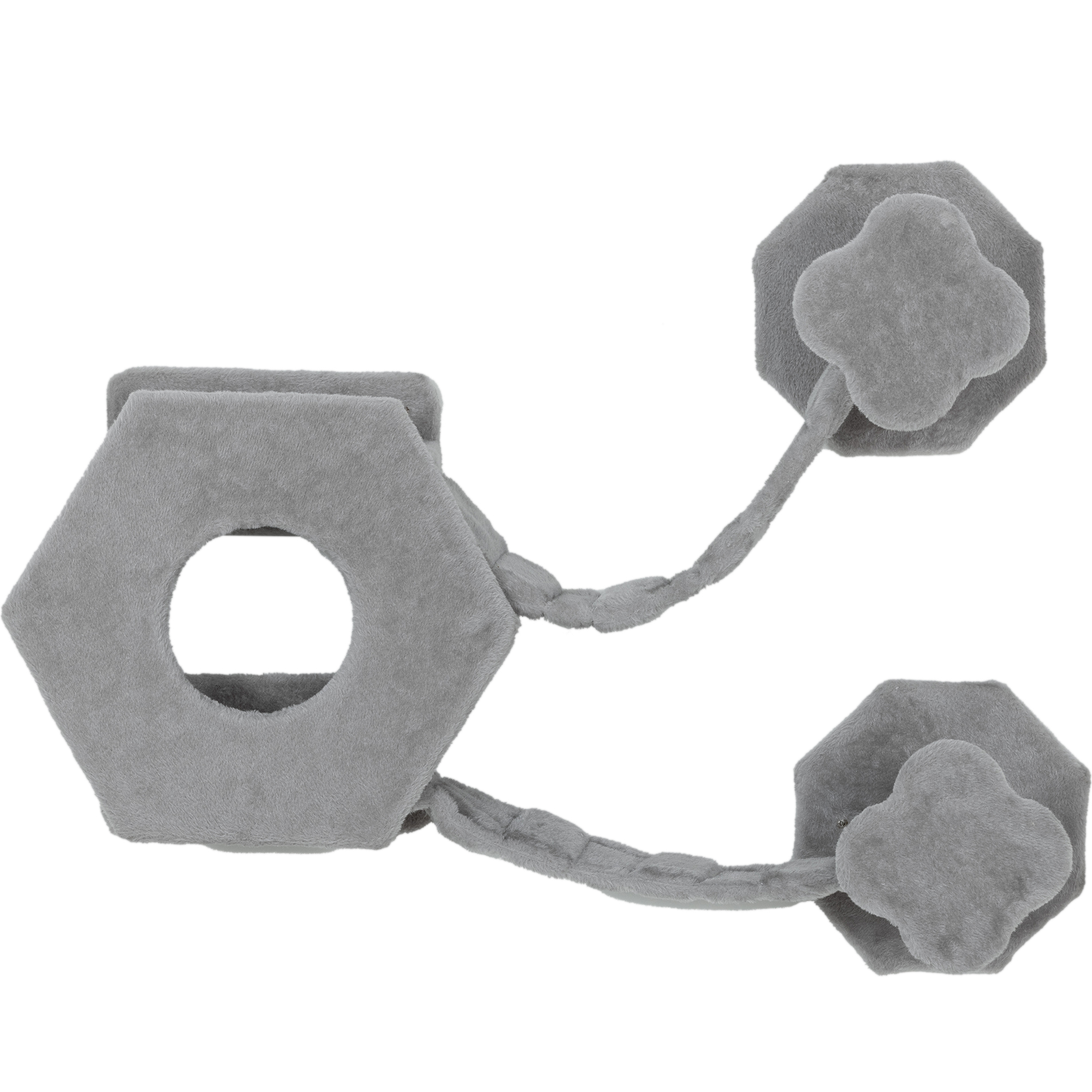 PawHut Katzen Kletterwand, Katzenliege mit Stufen, Katzenhöhle, Sprungturm, Spielzeugball, Katzenplattform für Katzen bis 5 kg, Hellgrau   Aosom