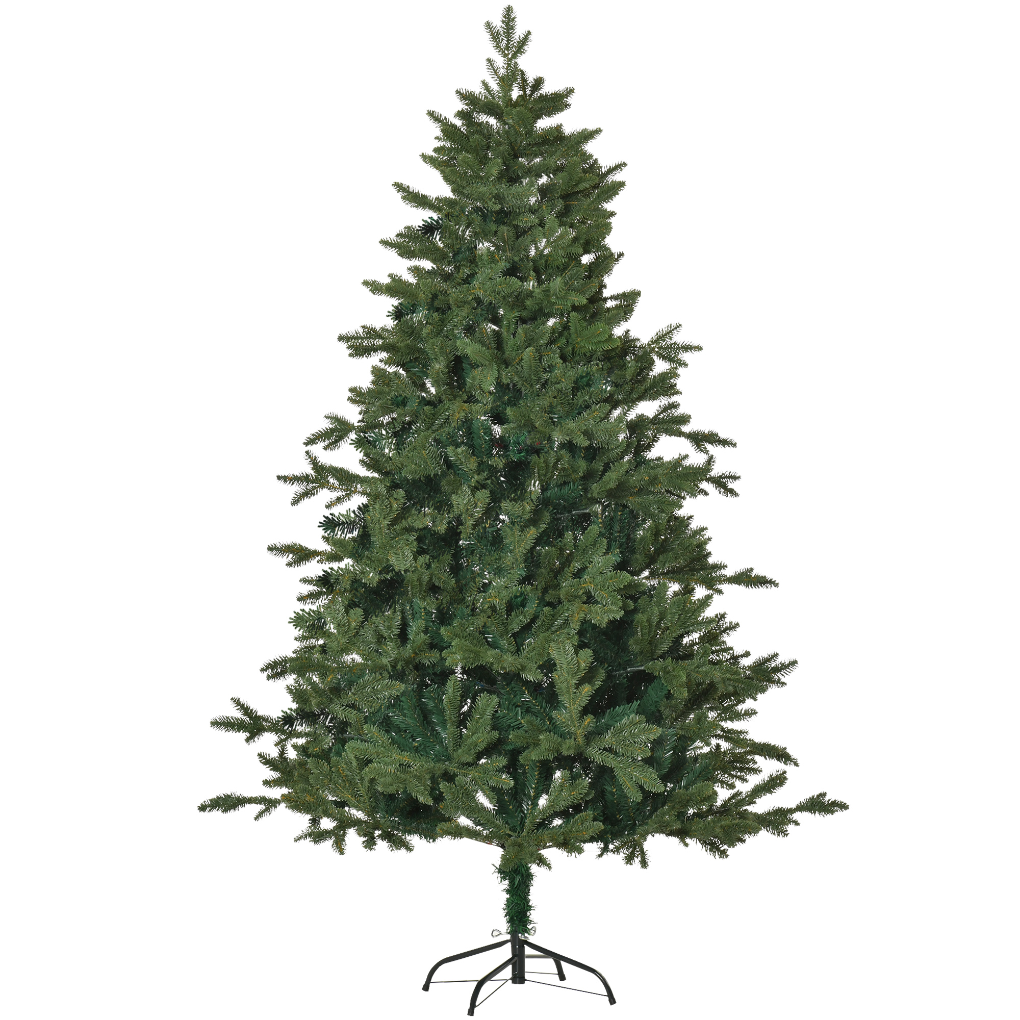 HOMCOM künstlicher Weihnachtsbaum 1,8 m Tannenbaum PVC PE mit Metallständer, grüner Christbaum Ø90 cm für festliche Dekoration   Aosom.de
