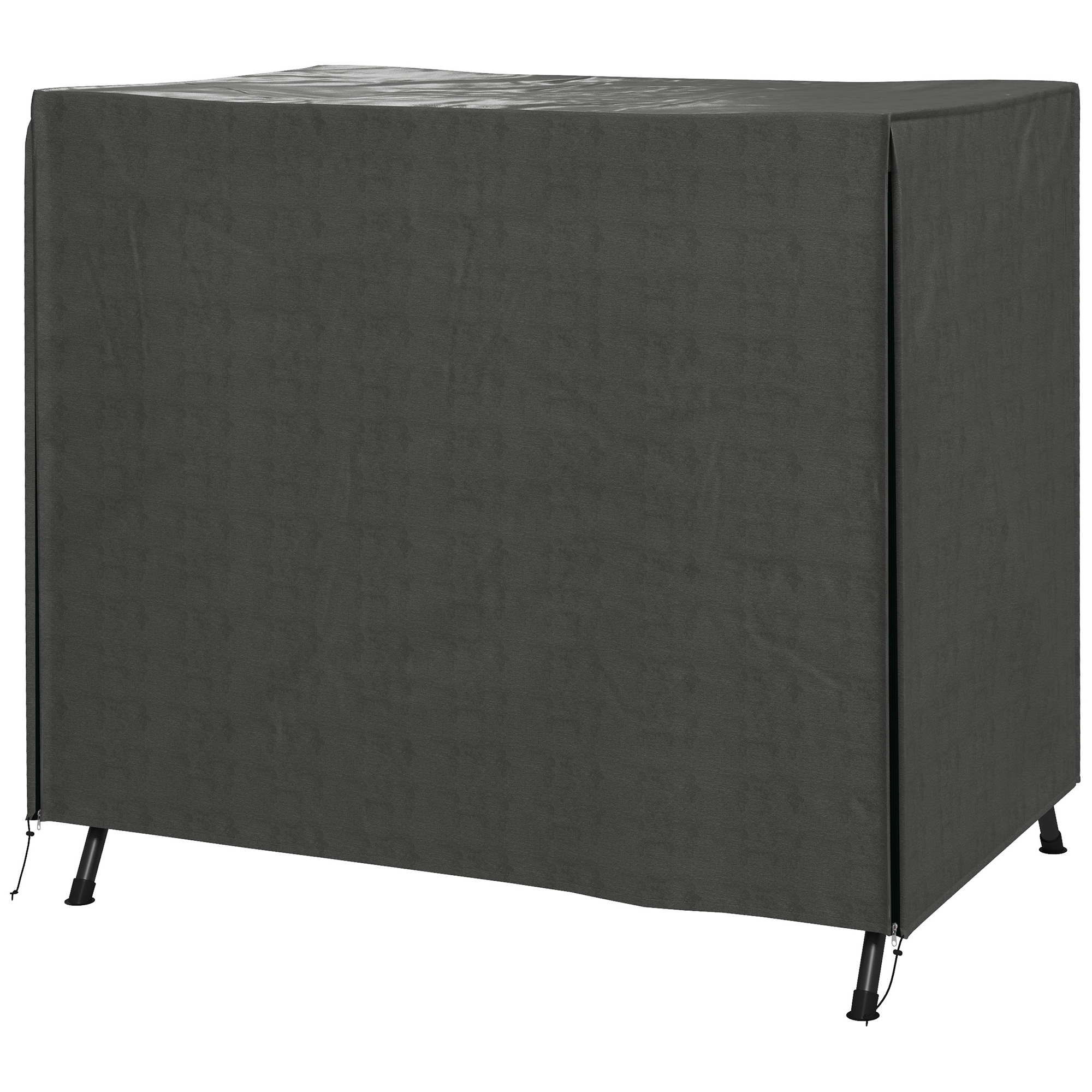Outsunny Hollywoodschaukel Abdeckung 3 Sitzer, Wasserabweisend Winterfest Schutzhülle für Gartenschaukel, UV-Beständig Abdeckplane, Abdeckhaube, Reißfest 420D Oxford Gewebe, 177x114x152cm Dunkelgrau Aosom