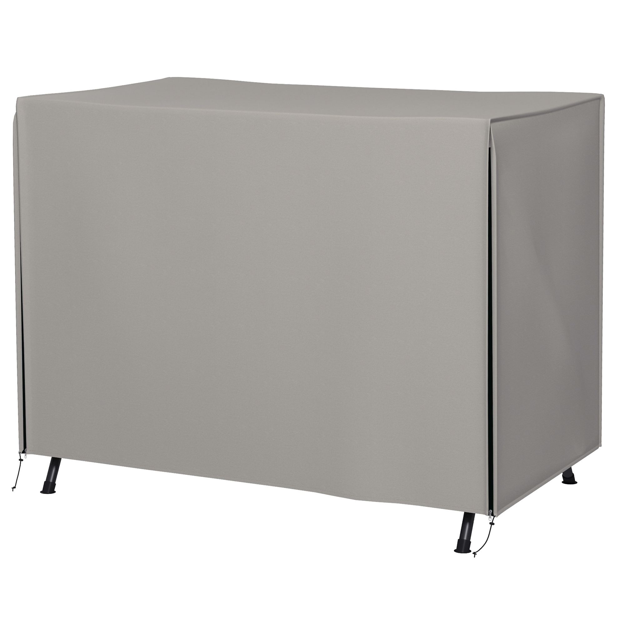 Outsunny Abdeckung für Gartenschaukel, Schutzhülle für Hollywoodschaukel, Abdeckhaube, Wasserfest, Sonnenschutz, Oxford, Grau 205 x 124 x 164 cm Aosom