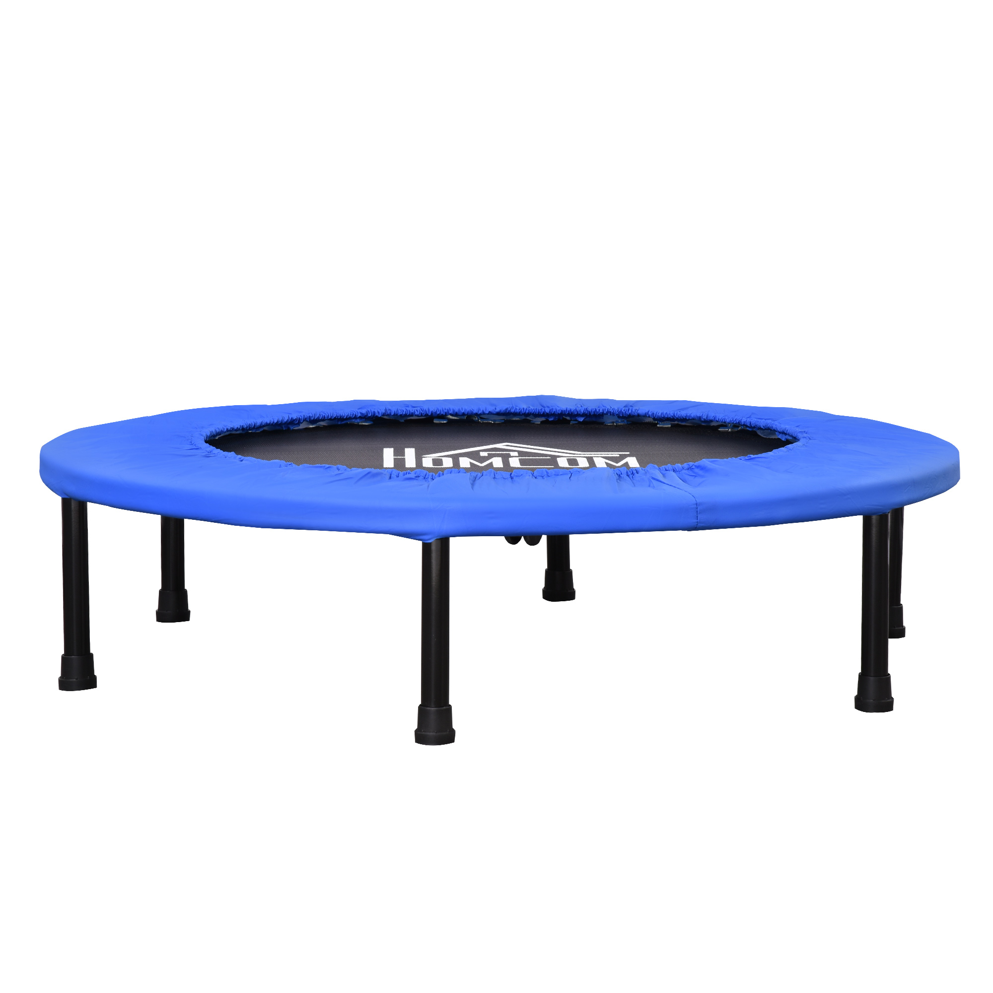 HOMCOM Fitness Trampolin Ø91 cm Mini Trampoline mit rutschfesten Füßen Trampolin 100kg Belastbar für Erwachsene Trampoline für Indoor Outdoor Jumping   Aosom
