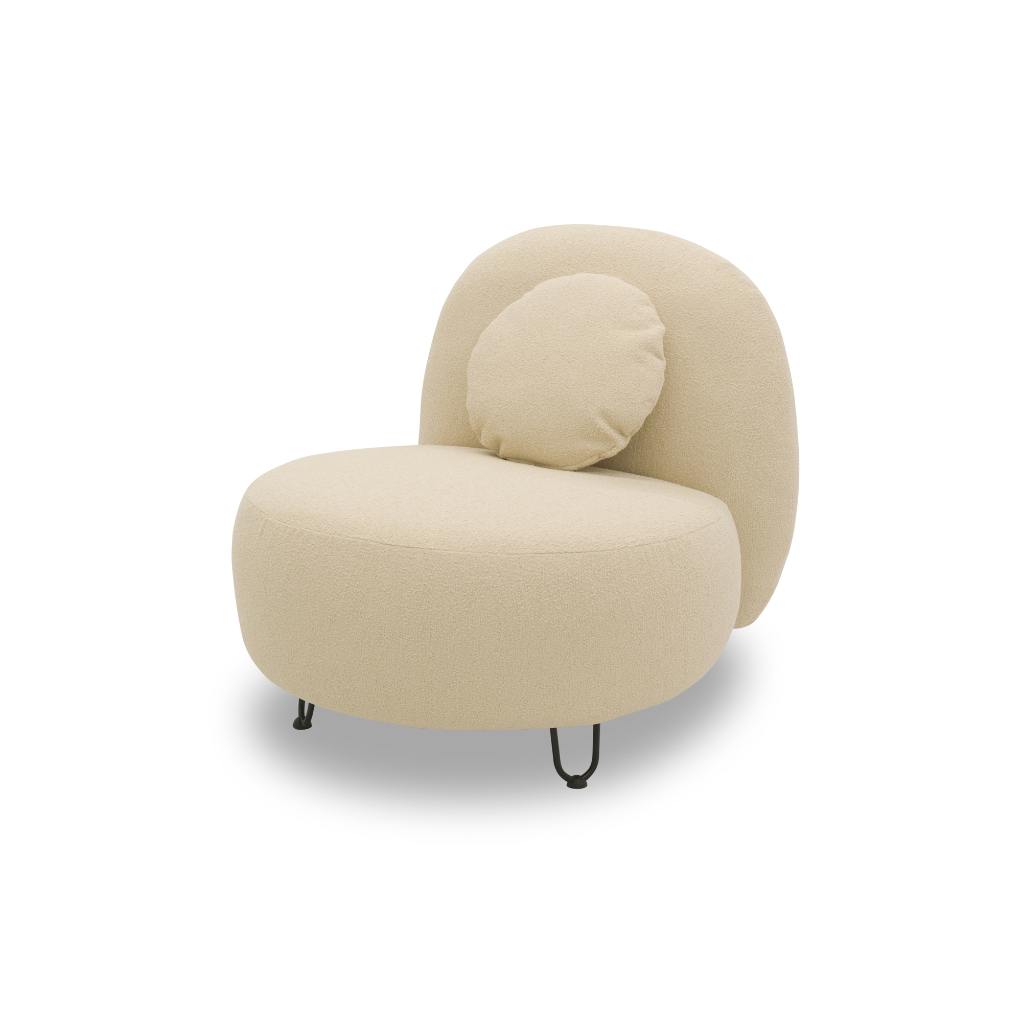 Outdoor Sofa 300 011 Sessel, Gartensofa, Gartenmöbel, Outdoor Möbel, beige, 76 x 88 x 79 cm   Aosom