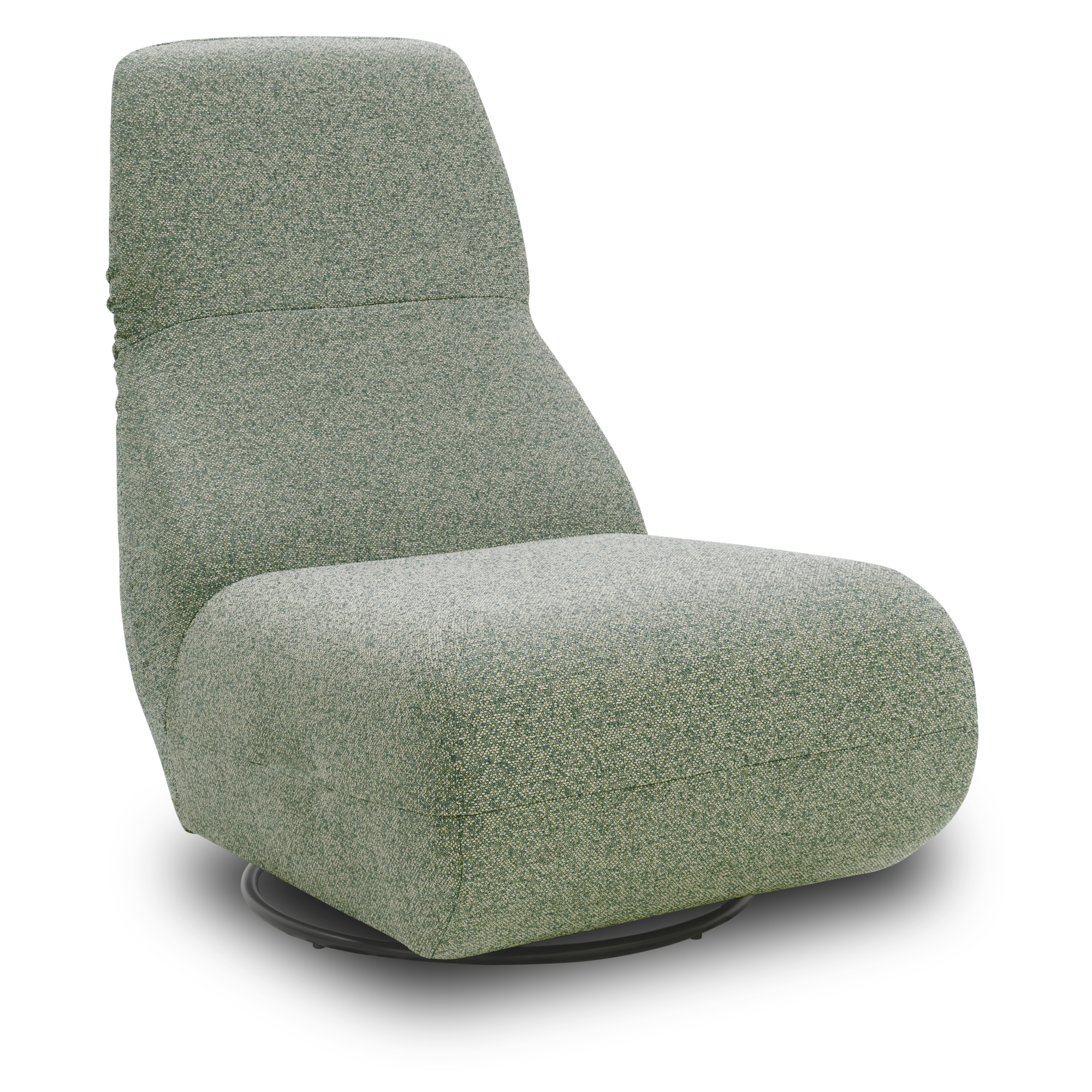 Outdoor Sofa 300 012 Sessel mit Rücken- und Drehfunktion, Gartenmöbel, Outdoor Sessel, grün-blau, 68 x 88 x 67 cm   Aosom