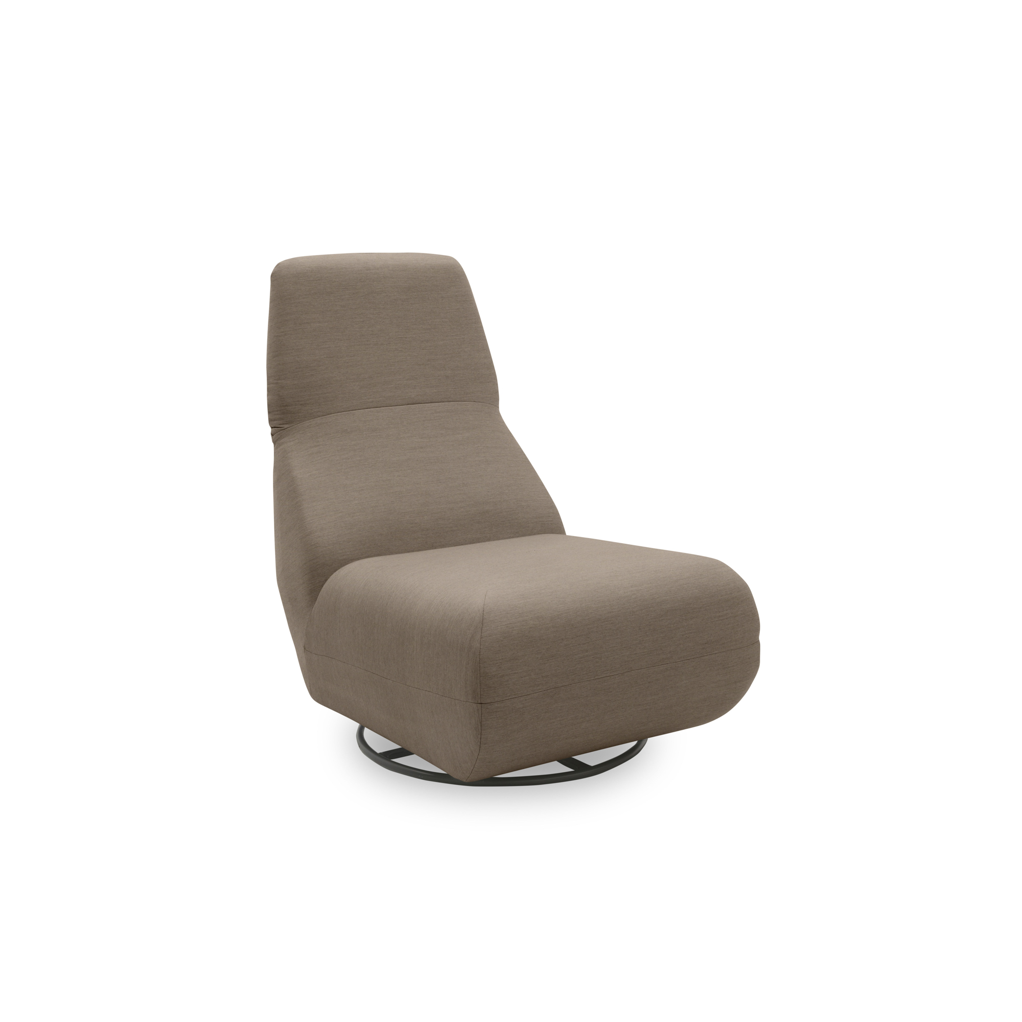 Outdoor Sofa 300 012 Sessel mit Rücken- und Drehfunktion, Gartenmöbel, Outdoor Sessel, braun, 68 x 88 x 67 cm   Aosom