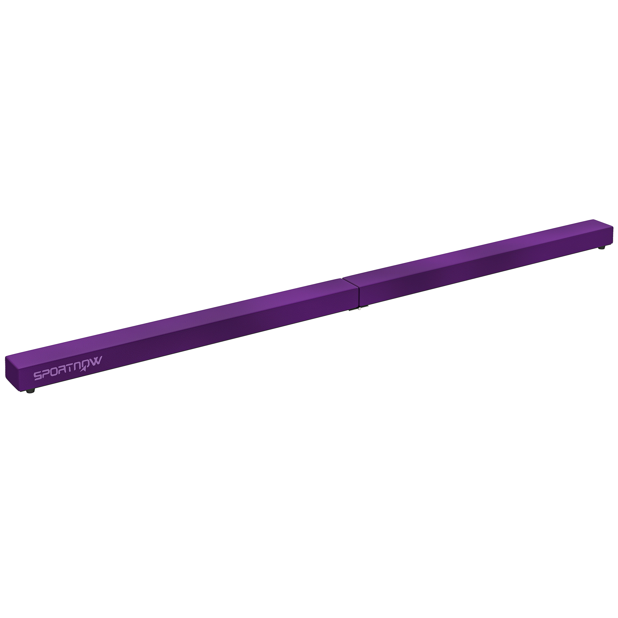SPORTNOW Balance Beam 210 cm aus Samt faltbar, Balance Beam mit rutschfestem Boden, Gymnastikausrüstung für Kinder und Erwachsene, Violett   Aosom