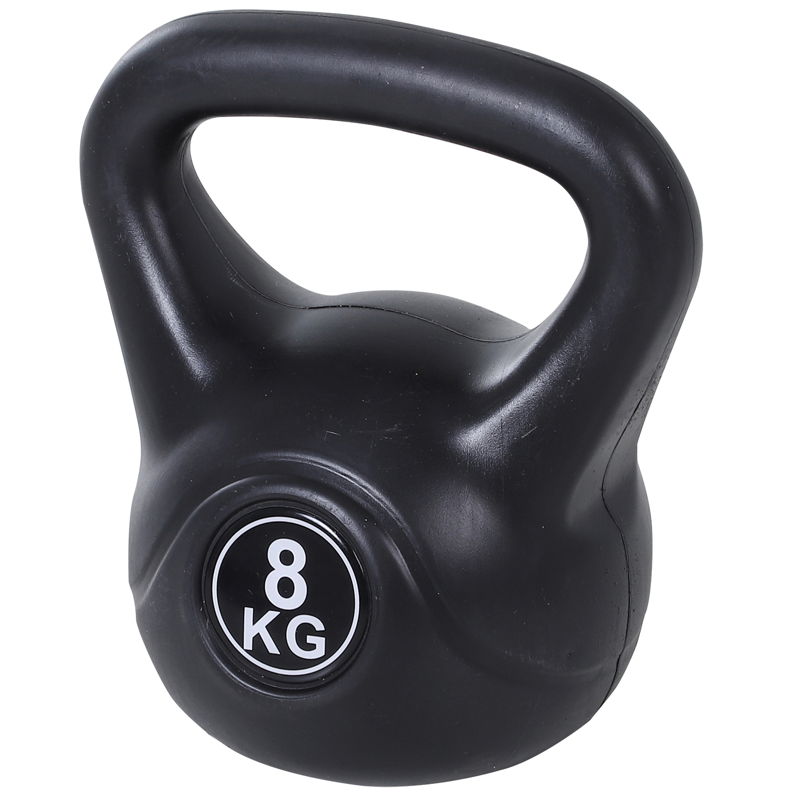 HOMCOM Kettlebell Kugelhantel 8 kg Gewicht-Hantel mit Sand befüllt für Anfänger Zuhause Krafttraining Aosom