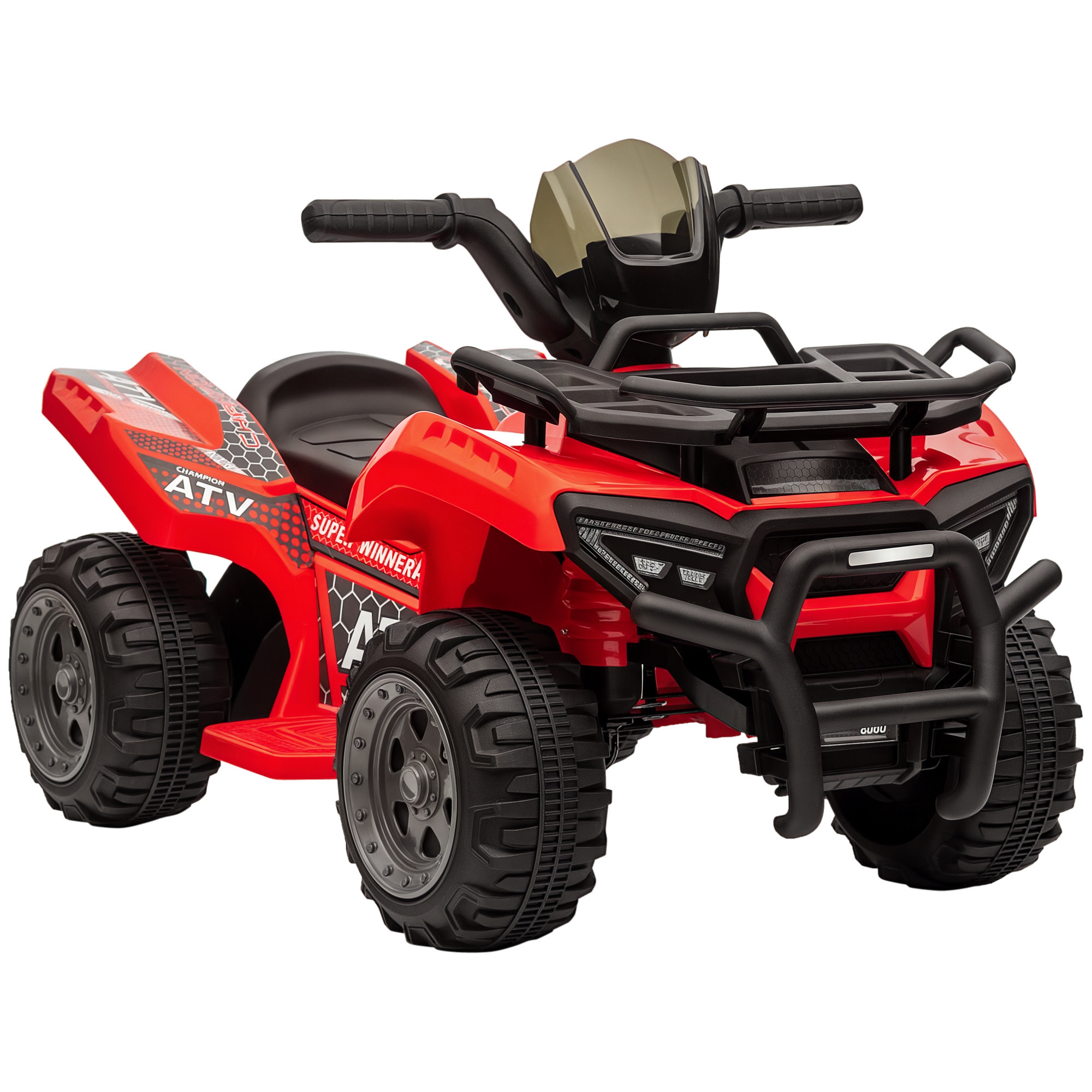 HOMCOM Mini Elektro-Quad, KinderElektro ATV Kinderwagen, für Kinder 18-36 Monate, Kindermotorrad Elektroquad, Rosa Aosom.de