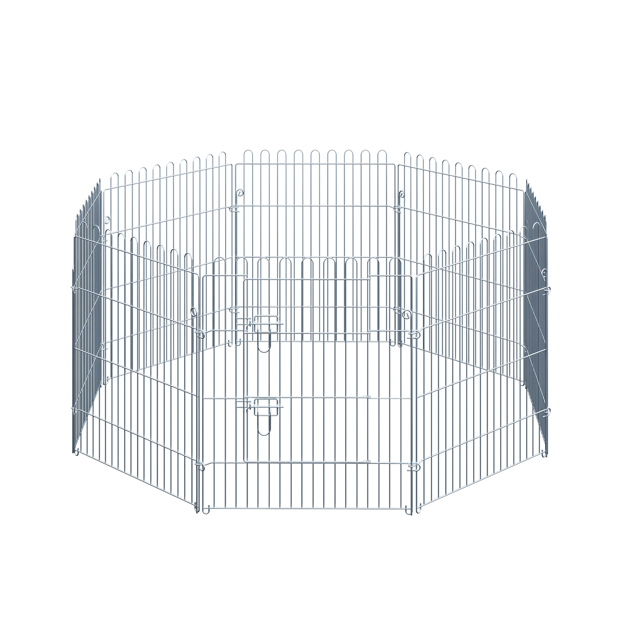PawHut Freilaufgehege für Welpen  8-teiliger Welpenauslauf & Laufstall, 63x76 cm, sicher & stabil  Aosom