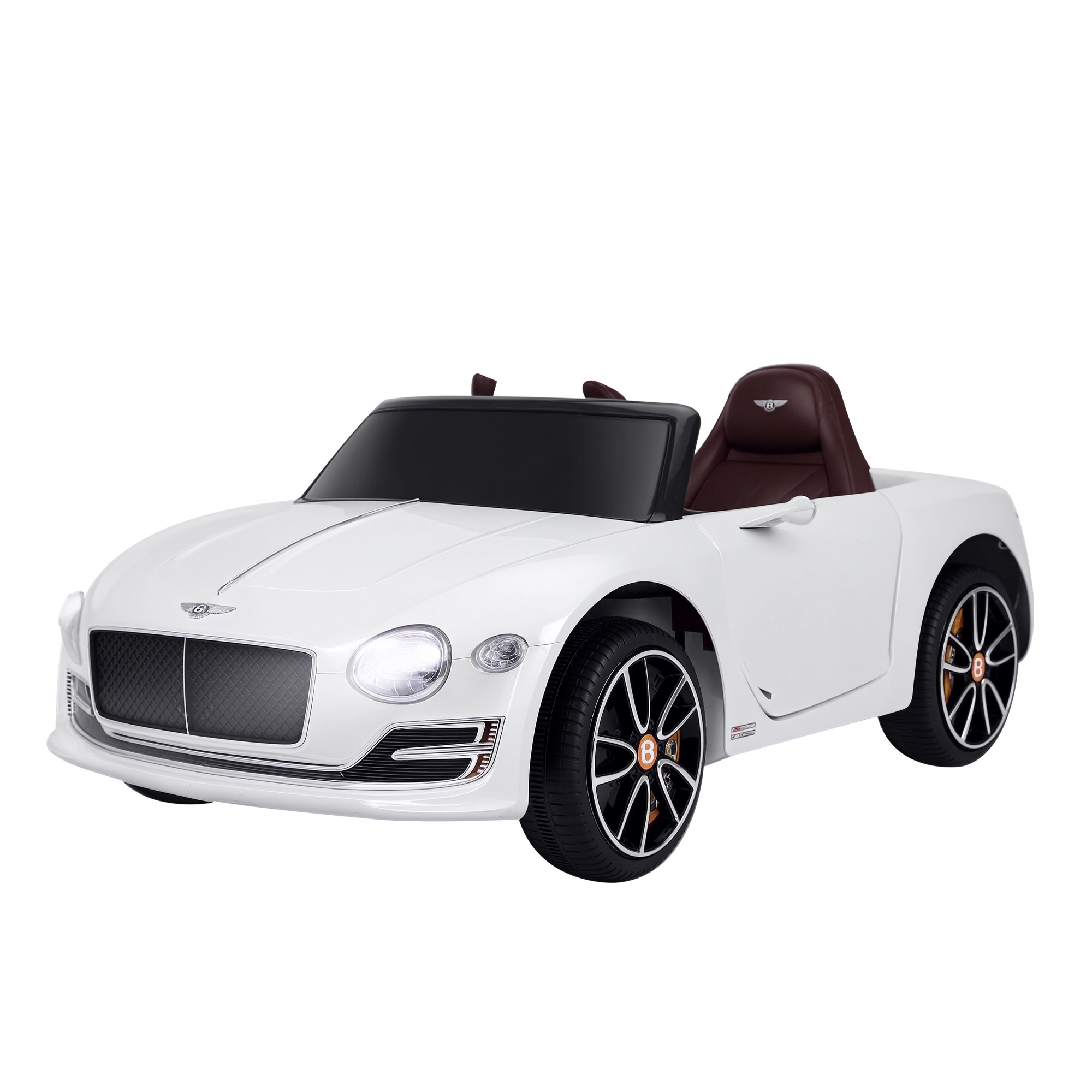 HOMCOM Kinderauto Elektroauto Bentley GT lizenziert mit Fernbedienung, 2 x 390 Motoren, Weiß, 108 x 60 x 43 cm, für Kinder   Aosom.de