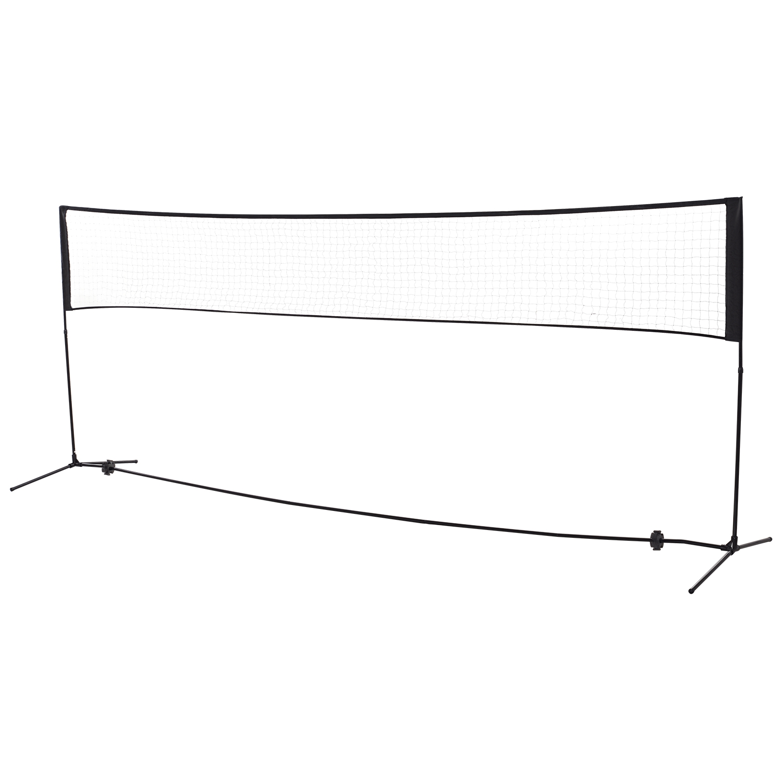HOMCOM Badmintonnetz Volleyball- und Tennis-Netz tragbar 2 Höhen 94/158cm PE 400x60cm für Garten & Sportaktivitäten   Aosom.de