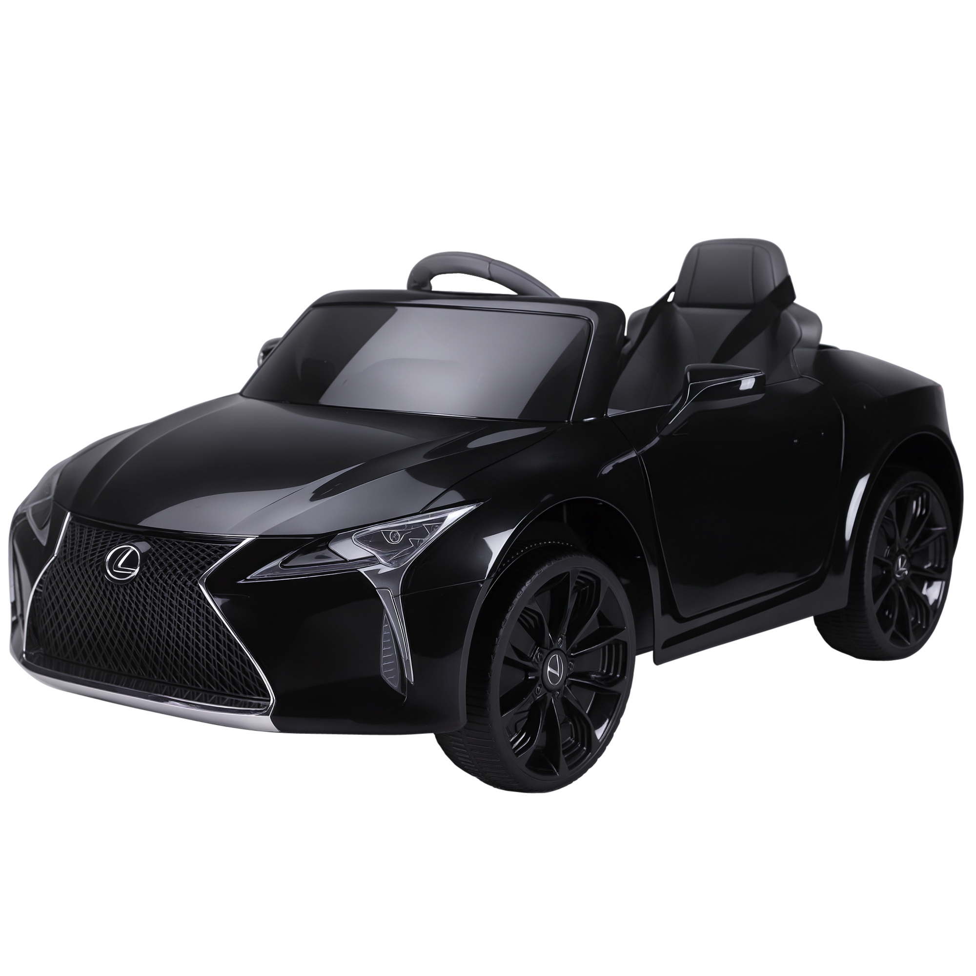 HOMCOM Kinderauto, Kinderfahrzeug, lizenzierte Aufsitz-Lexus LC500 für 3-6 Jahre, Elektroauto mit 2,4G Fernsteuerung MP3/USB Aosom