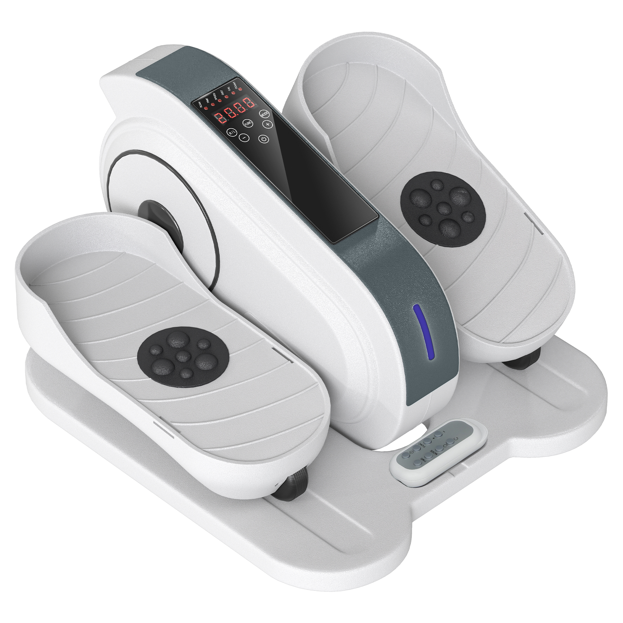 SPORTNOW Mini-Ellipsentrainer Untertisch Mini Crosstrainer für zuhause Ellipsen Beintrainer mit 10-stufiger Geschwindigkeit, LCD-Monitor, Fernbedienung, für Büro, Senioren   Aosom