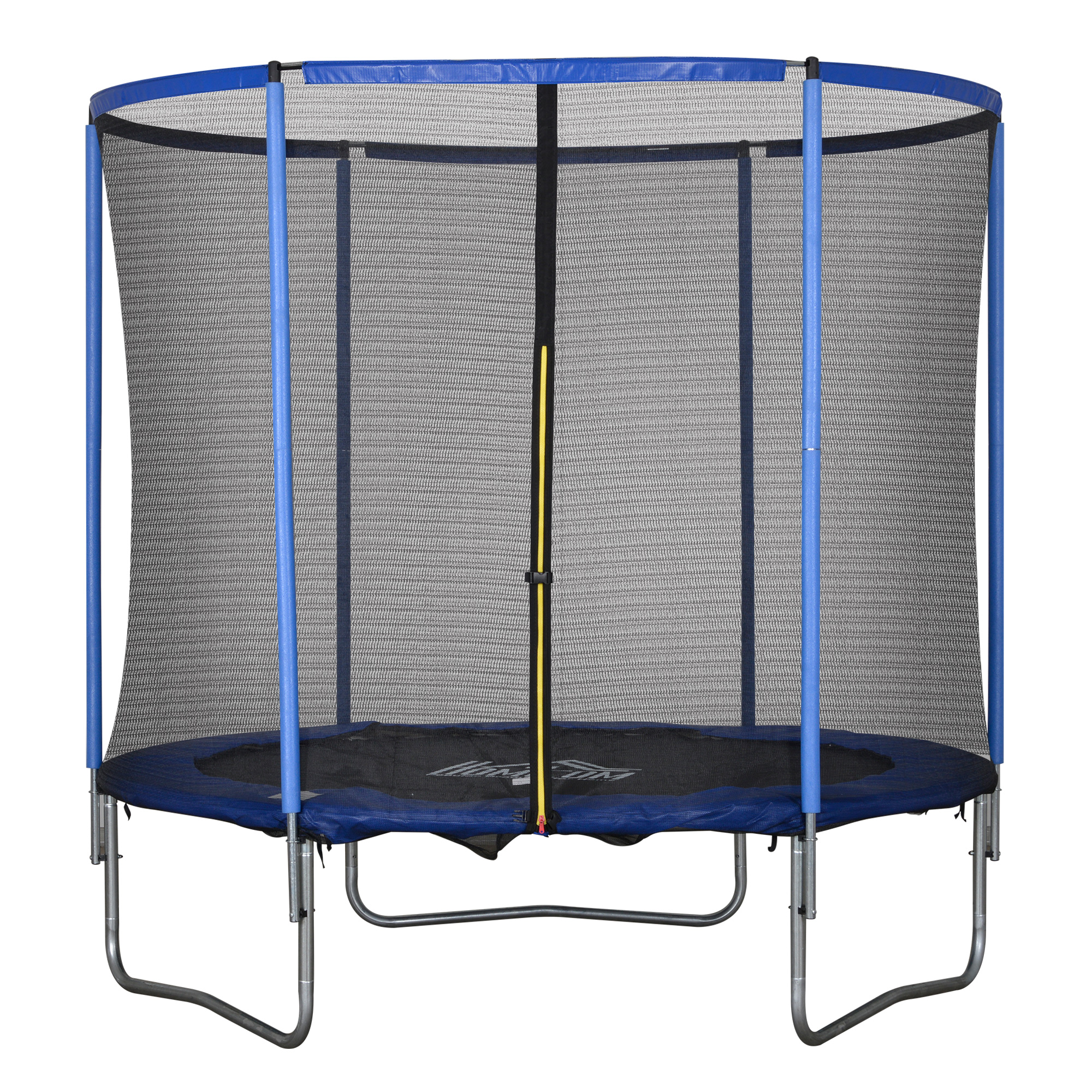 HOMCOM Trampolin mit Sicherheitsnetz Ø244 cm für Innen- und Außenbereich, geeignet für Kinder und Erwachsene, Stahl bis 113,6 kg Aosom.de