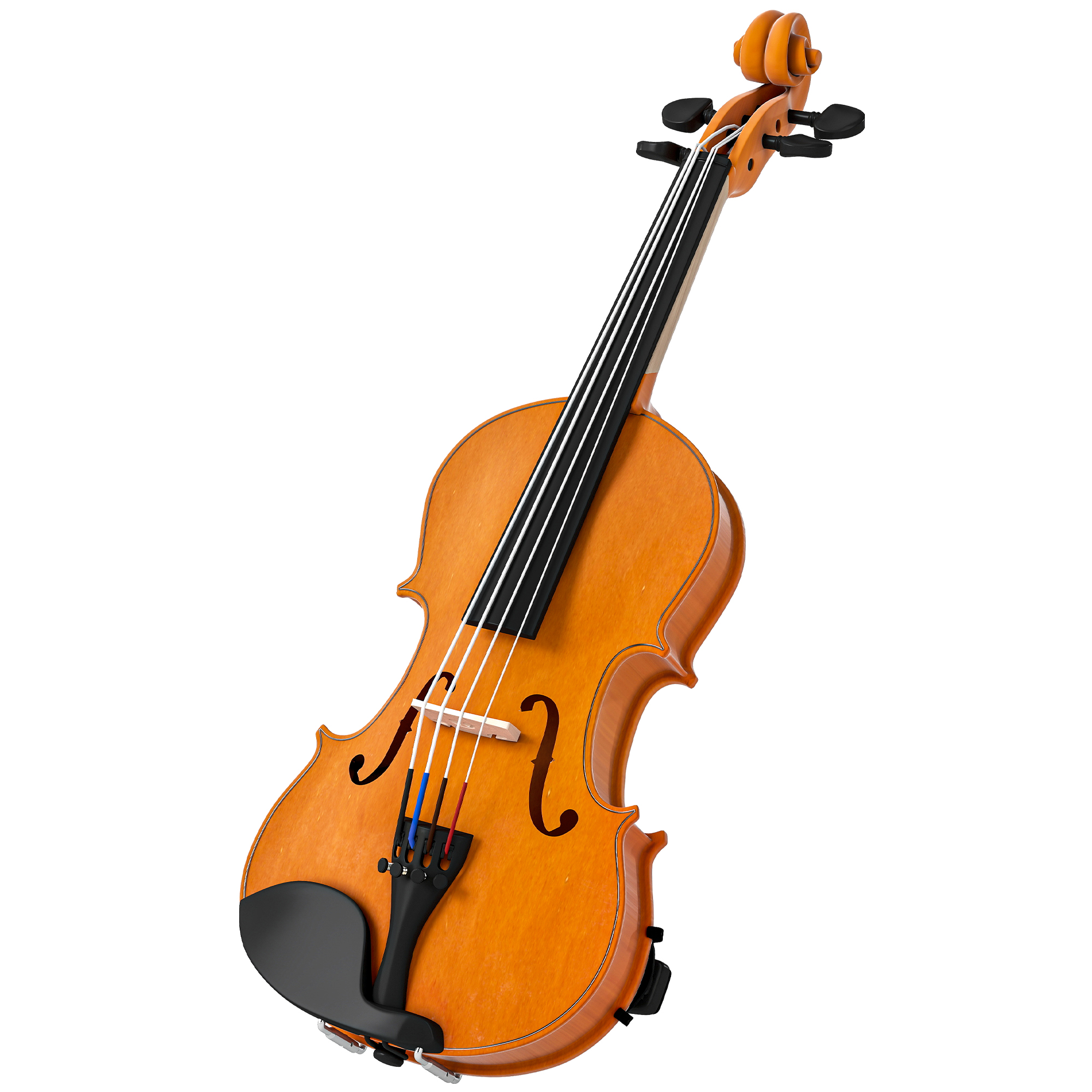 HOMCOM Violine 4/4, Holz-Set für Erwachsene und Anfänger, mit leichtem, tragbarem Etui, Bogen, Kolophonium, Steg und Schulterstütze, braun Aosom