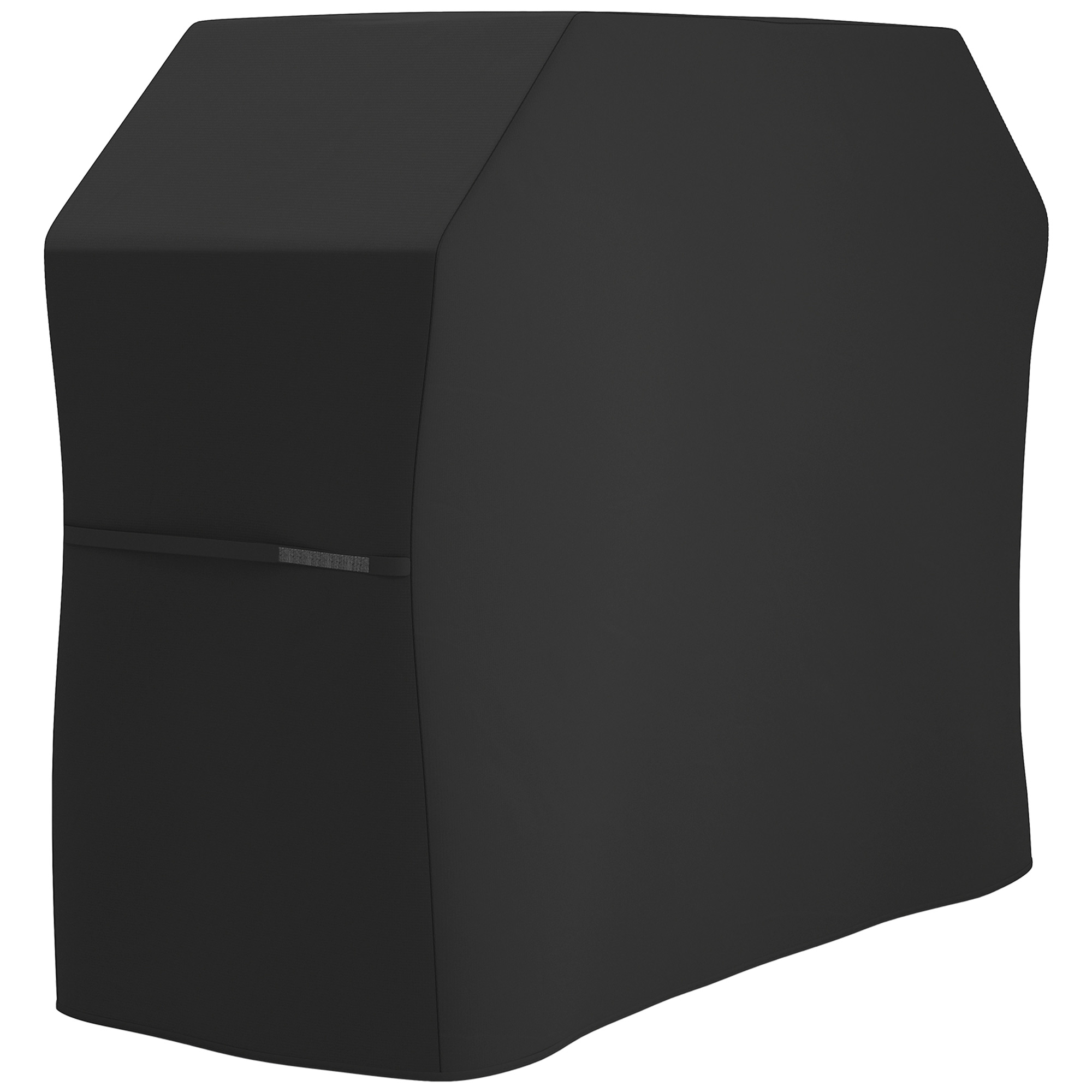 Outsunny Grillabdeckung BBQ Abdeckung Wetterfest Gasgrill Abdeckhaube mit Klettverschlüssen, Oxford, Schwarz, 147 x 61 x 120 cm   Aosom