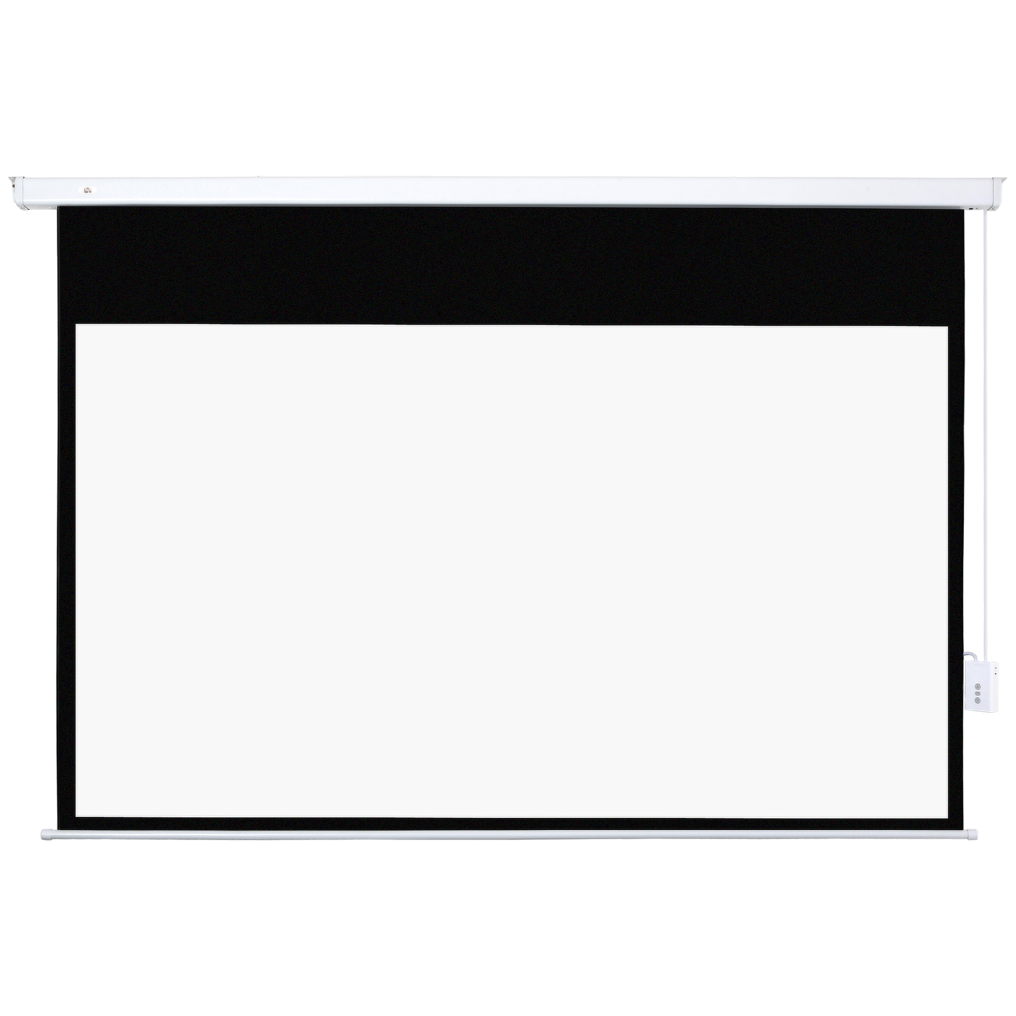 HOMCOM Beamer Leinwand 247 x 168 cm 100 Zoll 16:9 HD 4K Projektionsleinwand Elektrisch mit Fernbedienung, Rollo-Leinwand für Wand- und Deckenmontage, Projektor Leinwand für Heimkino, Büro   Aosom