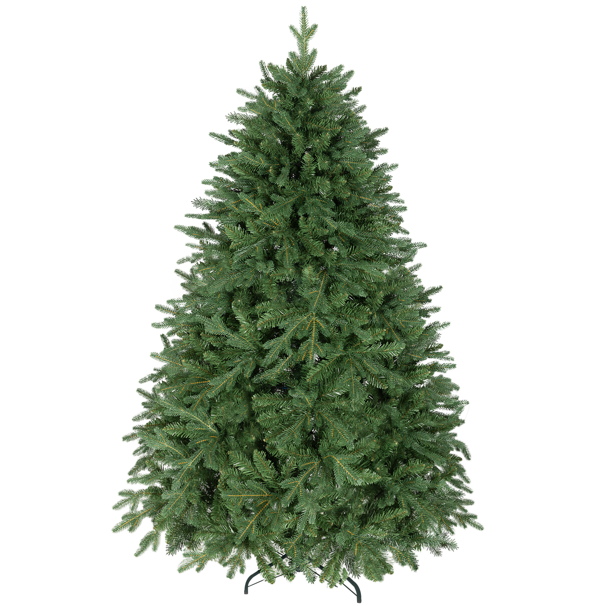 HOMCOM Künstlicher Weihnachtsbaum 180 cm Kiefernbaum künstlich mit 3026 Spitzen Christbaum Weihnachtsdeko inkl. Metallständer für drinnen Aosom