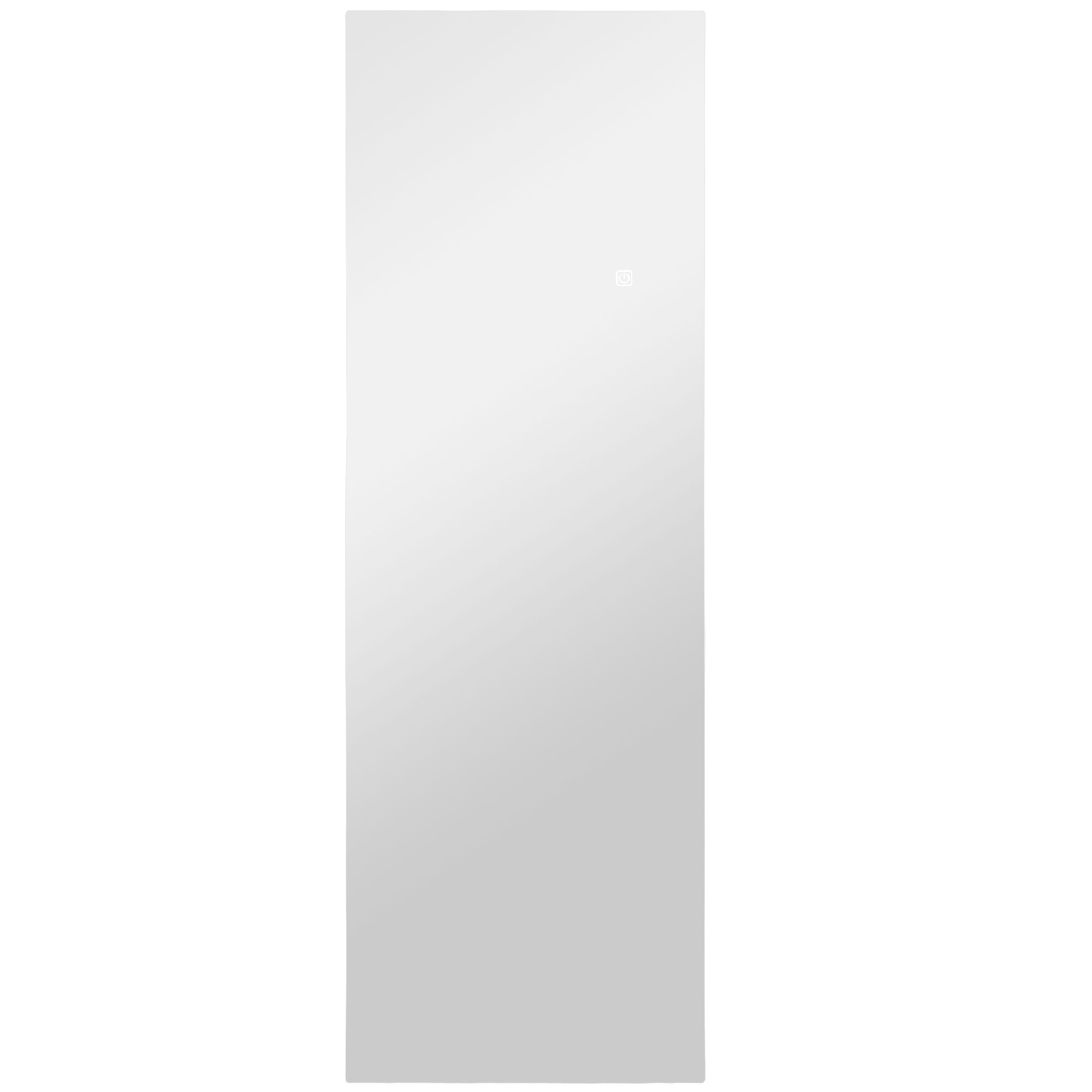 HOMCOM Ganzkörperspiegel 40 x 120 cm Standspiegel mit LED Lichte, Wandspiegel mit Touch-Steuerung, rahmenlos Bodenspiegel, für Schlafzimmer, Wohnzimmer   Aosom