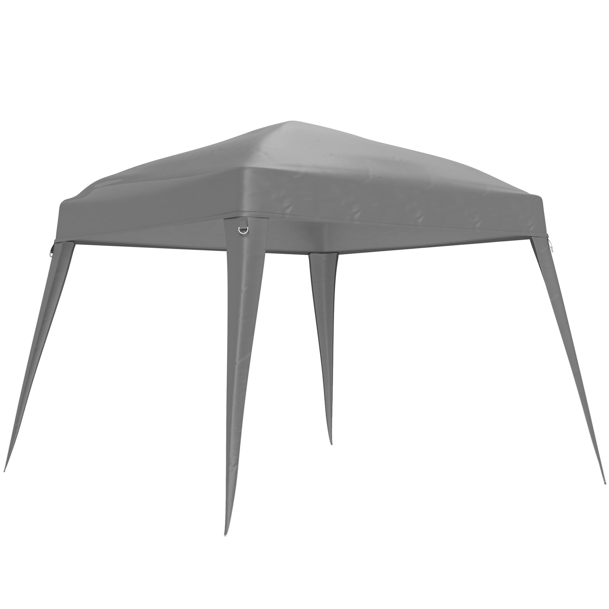 Outsunny Ersatzdach für Pavillon 3x3 m, Wasserabweisend stabil Winterfest Pavillondach für Faltpavillon Sturmfest Partyzelt Ersatzbezug Abdeckung mit Einzeldach Baldachin für Gartenpavillon Hellgrau   Aosom