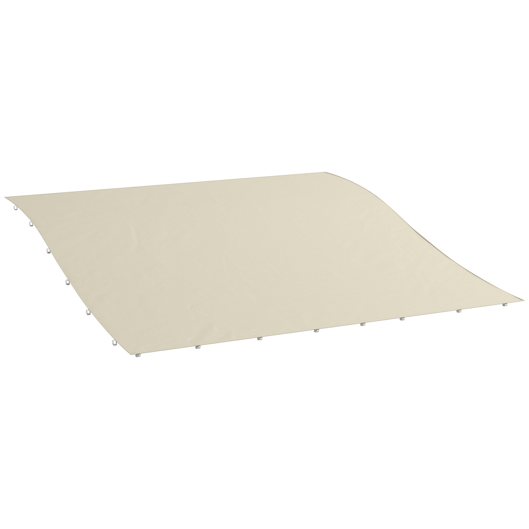 Outsunny Ersatzdach für Pergola 297 x 243 cm Sonnensegel für Terrassenüberdachung, Ersatz-Dachplane für 3 x 2,5 m Pavillon, mit UV-Schutz, Beige   Aosom