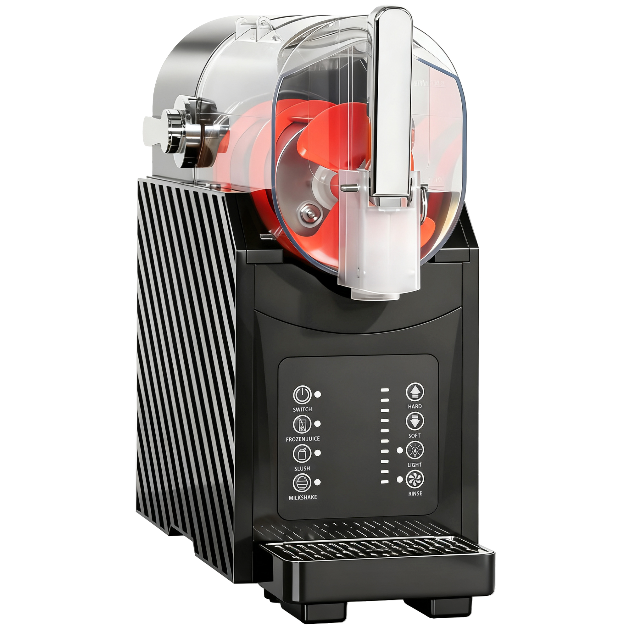 HOMCOM Slush Maschine 1,8 L Slushie Maschine mit 3 Programmen Selbstreinigung LED-Display Slushy Machine für Zuhause Eis Maker für Slush Eis-Cocktails, Frappé, Margaritas Milchshakes Schwarz Aosom