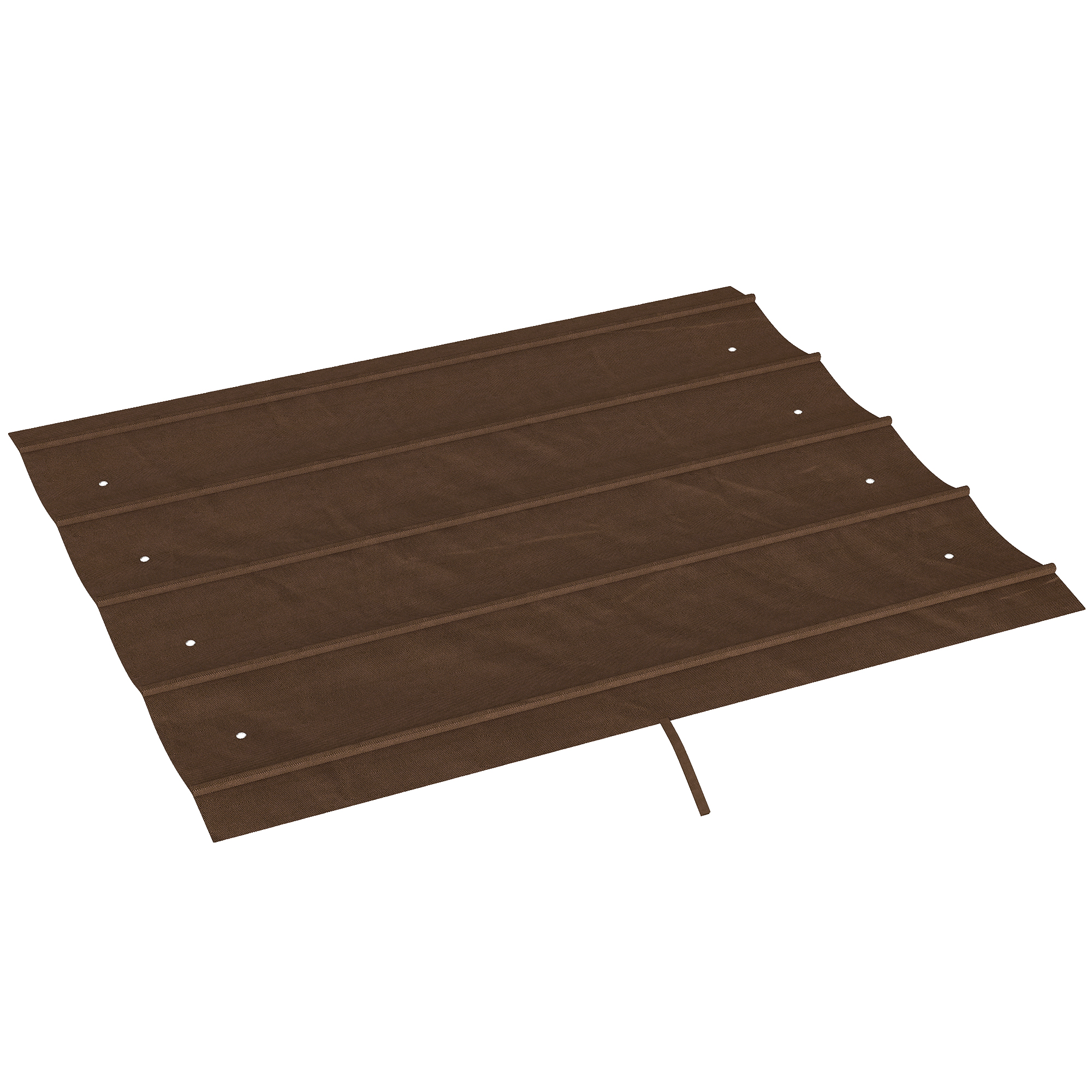 Outsunny Ersatzdach für 2,85 x 2 m Pergola, wasserabweisend einziehbar Welle Überdachung mit Regenabflusslöchern, UV-Schutz 30+, winterfest Schattenabdeckung für Garten, Balkon, Terrasse, Kaffee   Aosom