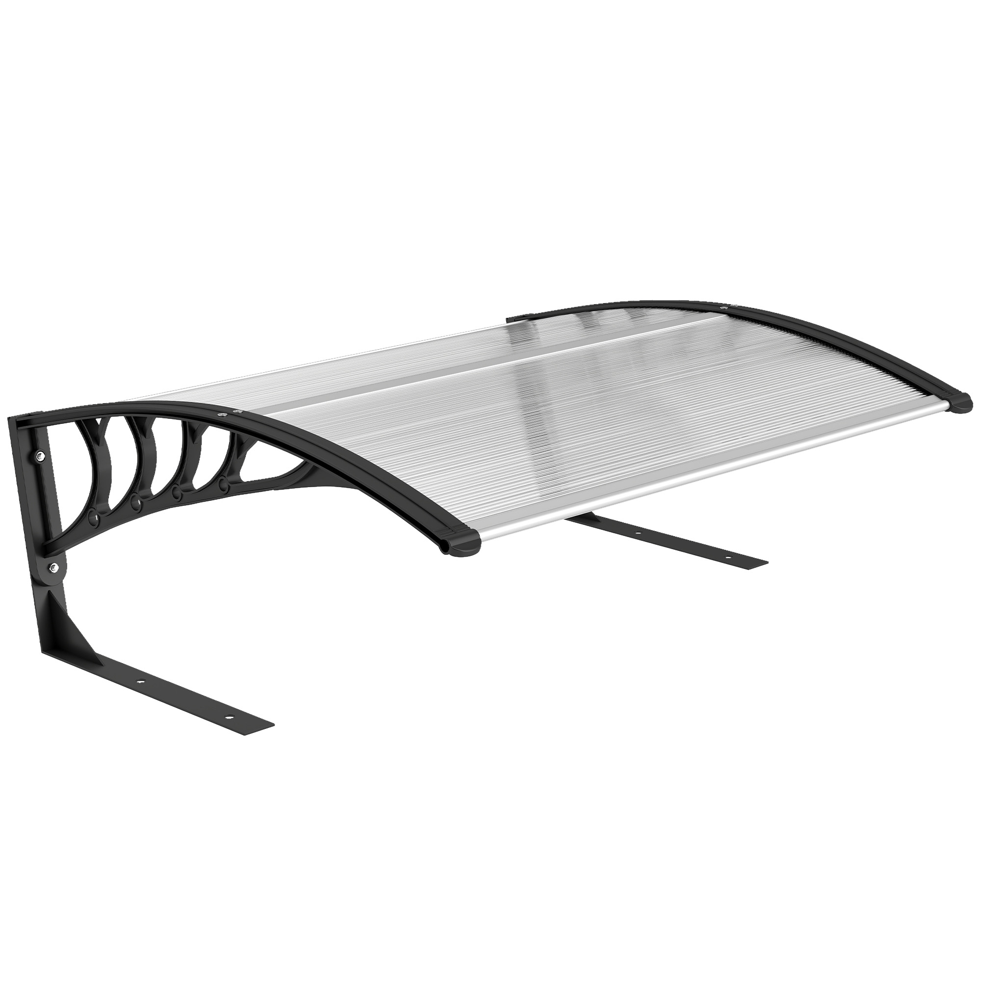 Outsunny Mähroboter Garage aus Aluminium Überdachung mit hohlem Dach UV 30+ wetterfest Garage für Rasenmäher Unterstand Rasenroboter Carport, 100 x 81 x 43 cm Weiß   Aosom