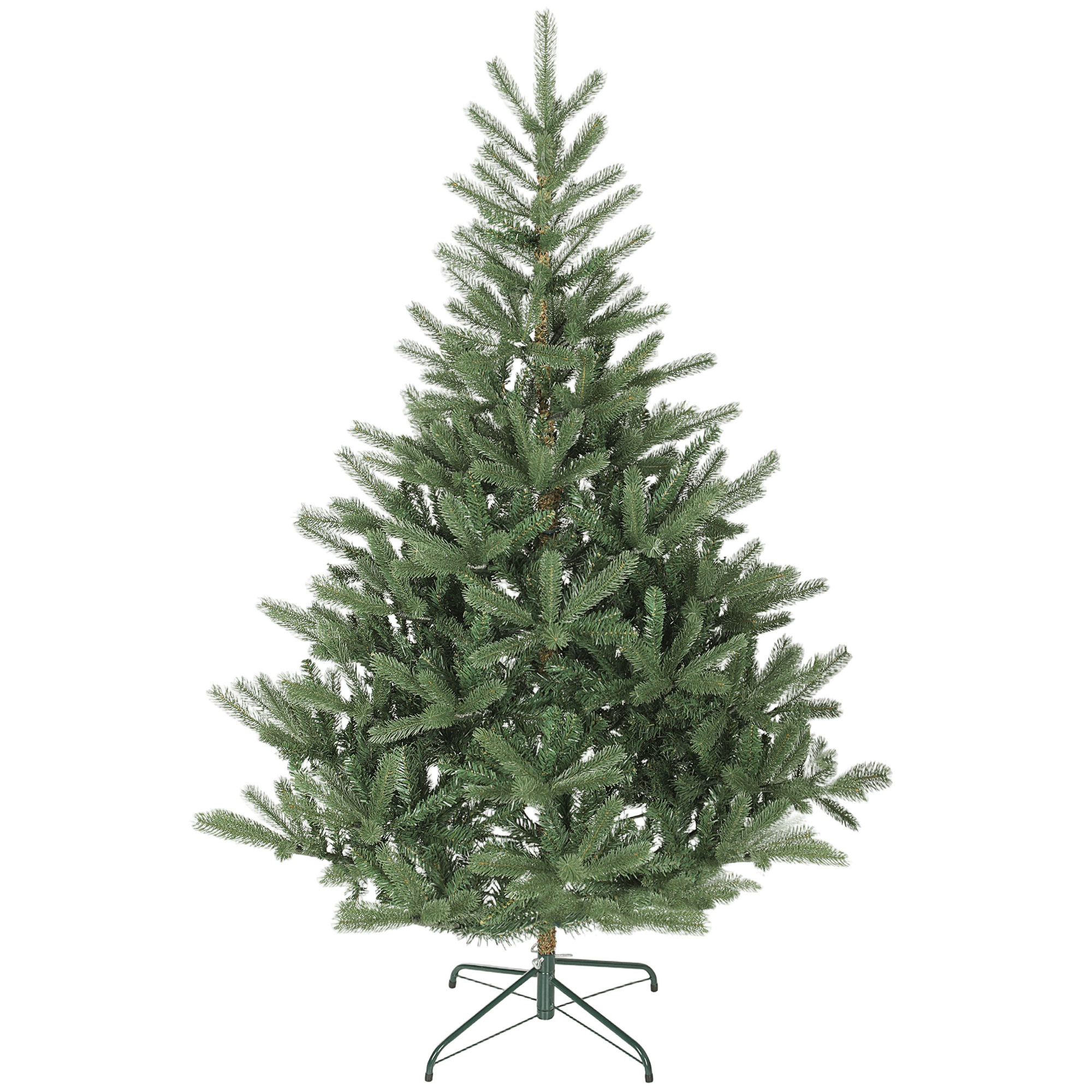 HOMCOM Weihnachtsbaum künstlich 180cm Christbaum mit dichten Zweigen Tannenbaum mit Schnellaufbau Klappsystem und klappbarem Metallständer Grün   Aosom
