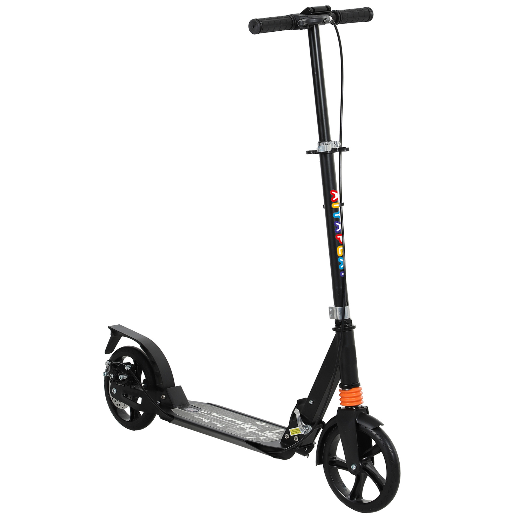 AIYAPLAY Roller Kinder Scooter mit verstellbaren Griffen klappbarer Kinderroller Höhenverstellbarer Tretroller für Kinder Jugendliche 6-12 Jahre Cityroller bis zu 100 kg   Aosom