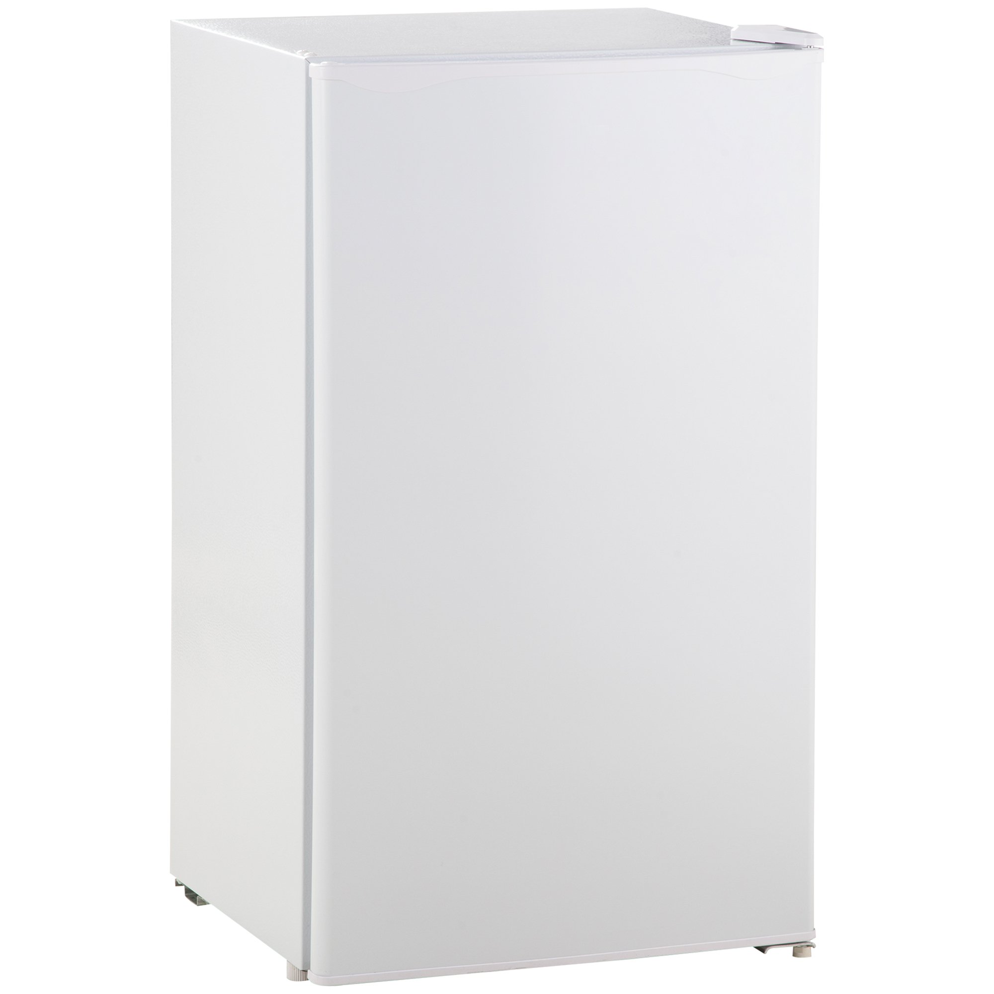 HOMCOM 91L Kühlschrank mit Gefrierfach 81L+10L Kleiner Kühlschrank mit Gemüsefach, Eierhalter, Eisbehälter, Einstellbare Temperaturregelung für Wohnheim, Büro, Schlafzimmer, Weiß   Aosom