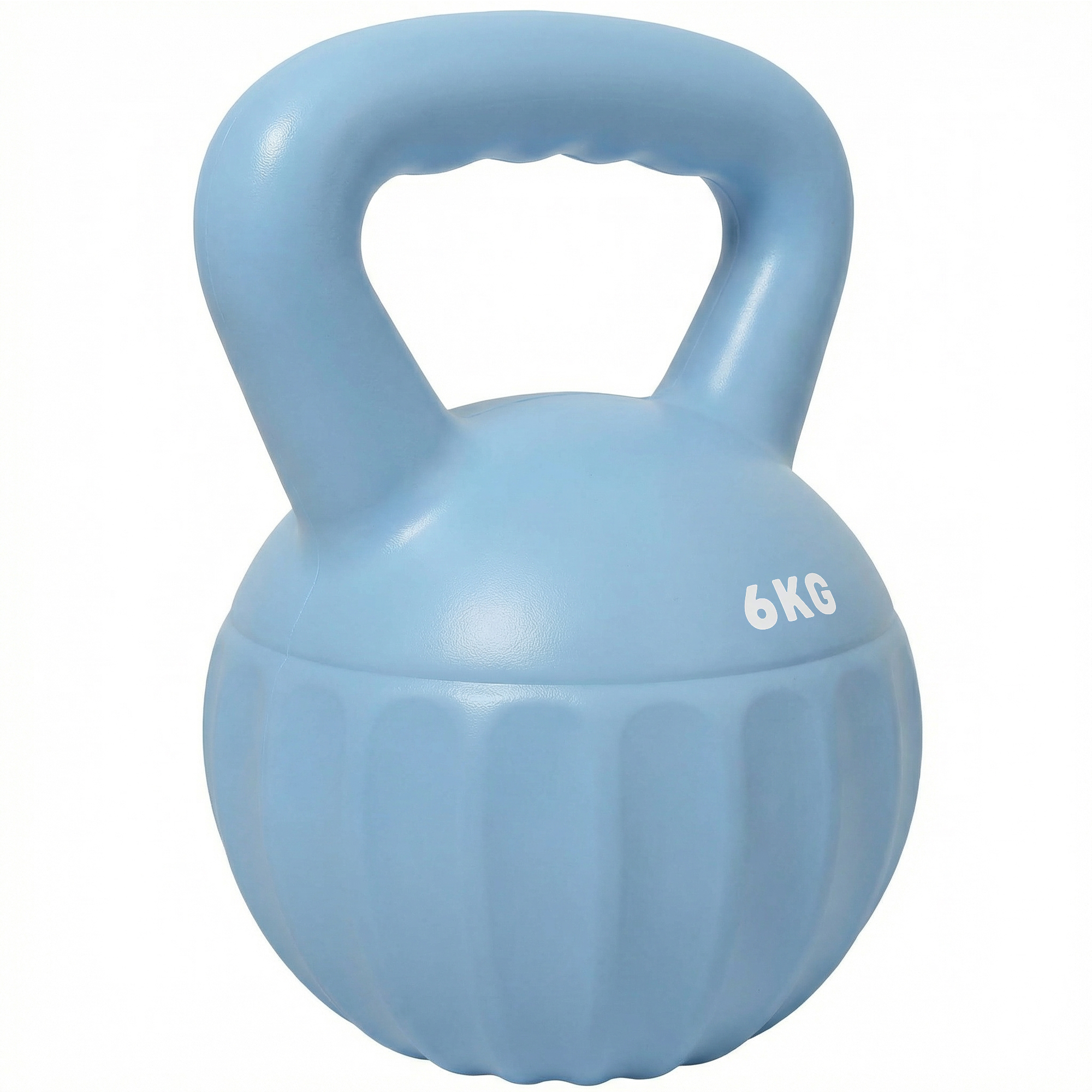 SPORTNOW Kettlebell Kugelhantel 6 kg Gewicht-Hantel mit Sand befüllt für Anfänger Zuhause Krafttraining Blau   Aosom
