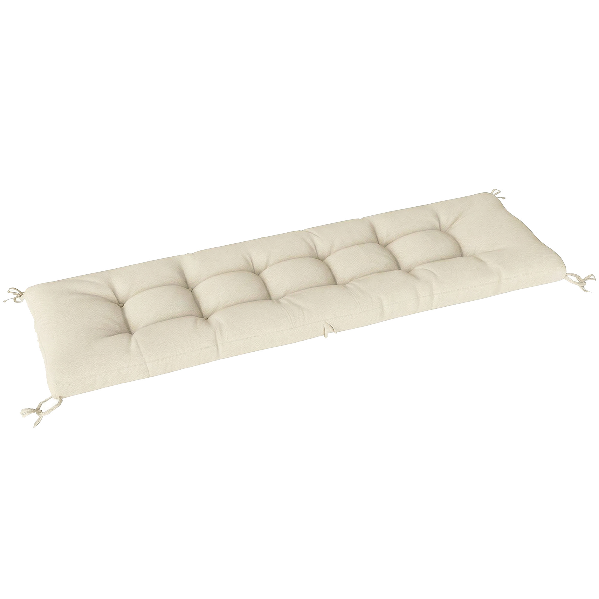 Outsunny Palettenkissen Abnehmbar Sitzkissen Palettenpolster mit Befestigungsbändern Outdoor Kissen Palettenauflagen für die meisten Liegen 198 x 65 x 13 cm, Beige   Aosom