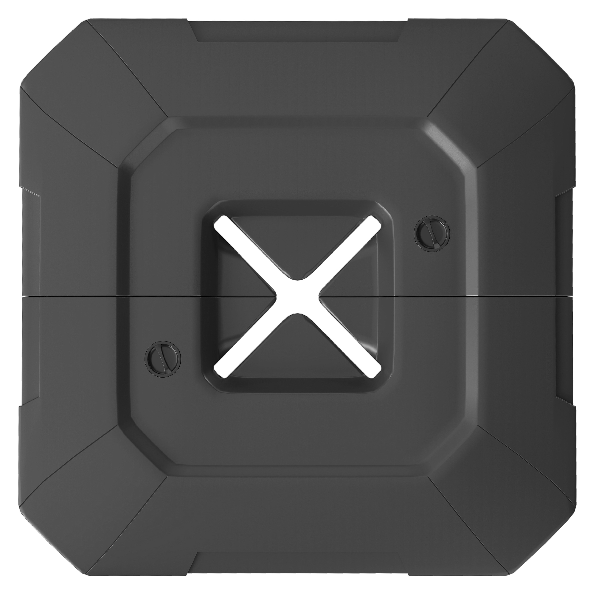 Outsunny Sonnenschirmständer 2-teilig Wasserdicht Schirmgewicht befüllbar mit Wasser/Mix 80/105 kg, Schirmständer für Ampelschirm, Bodenkreuz Ampelschirmständer Gewichte Sonnenschirmfuß Schwarz Aosom