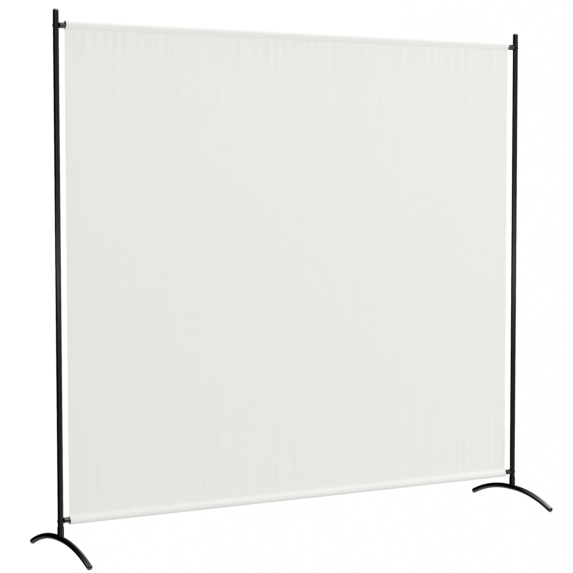 Outsunny Außen-Sichtschutz mit Einzel-Paneel, Raumteiler 180H cm mit UV30+-Schutz, Sichtschutzpaneel mit stabiler Basis für Innen und Außen, Beige Aosom