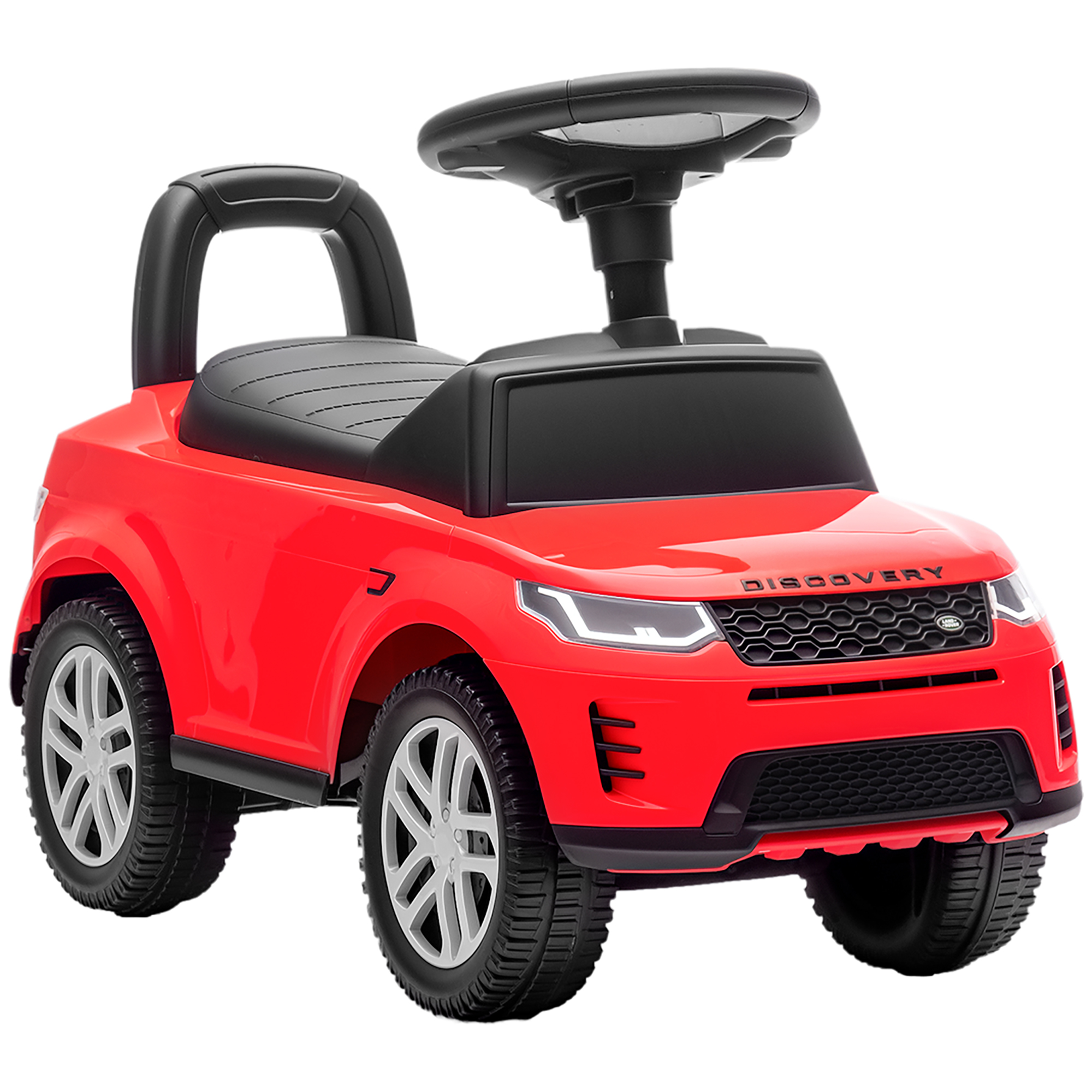 AIYAPLAY Erstes Laufauto für Kinder mit Land Rover Discovery-Lizenz, Hupe und Staufach, Kinderauto aus PP und Stahl, 65.5x28x42 cm, Rot Aosom