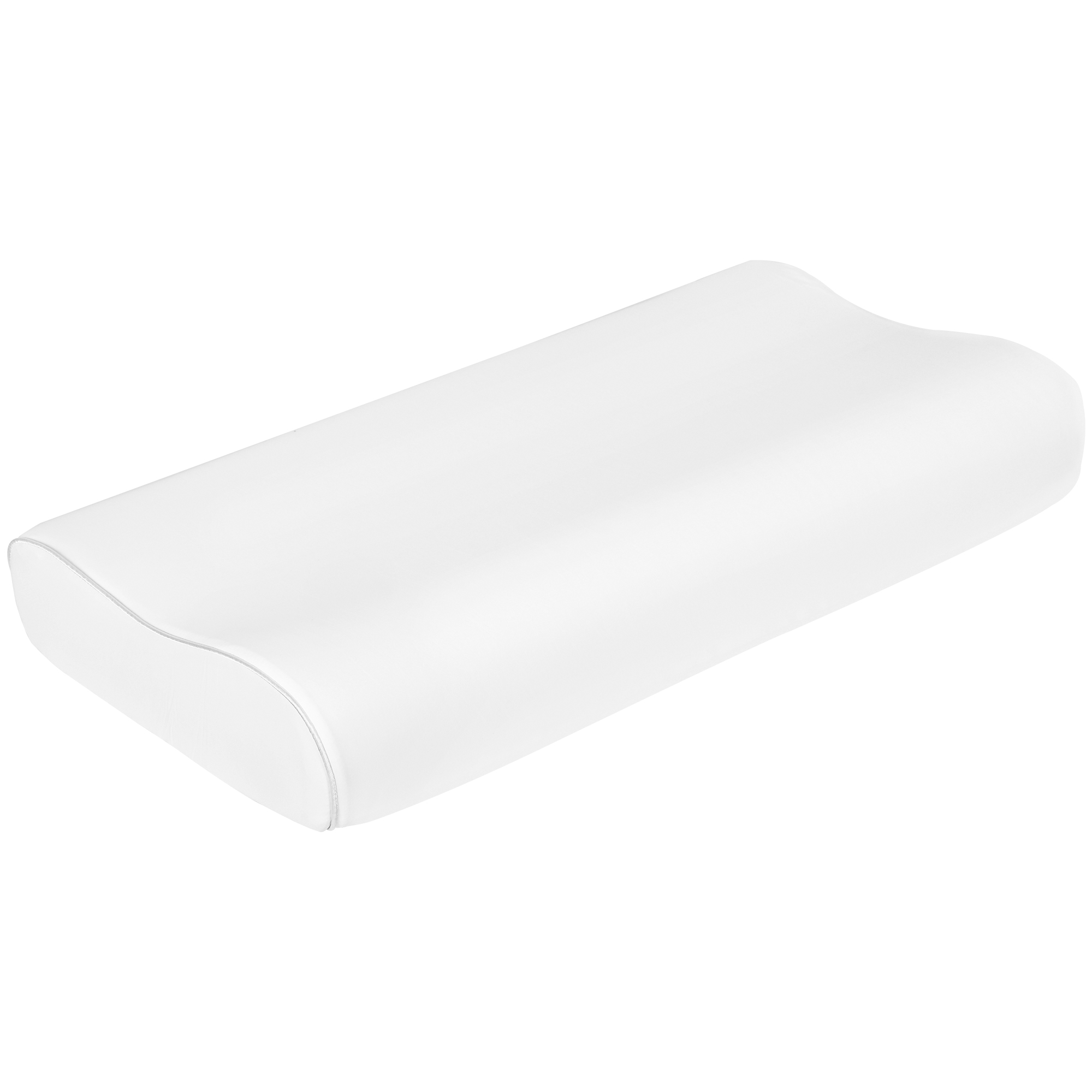 HOMCOM Viskoelastisches Kissen 68x35 cm, Kühlendes Ergonomisches Design, Doppelhöhen-Kissen, Abnehmbarer & Waschbarer Bezug, Nackenstütze, Für Seitenschläfer/Rückenschläfer   Aosom