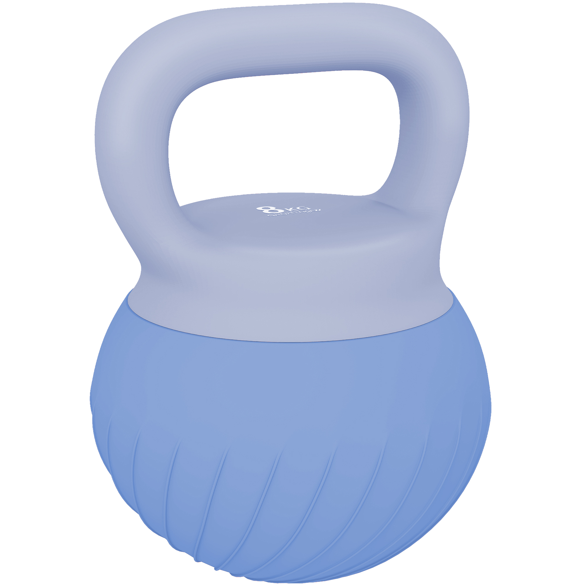 SPORTNOW Kettlebell 8 kg, Hantel mit ergonomischem rutschfestem Griff, Kugelhantel, Krafttraining, Workout, Blau   Aosom