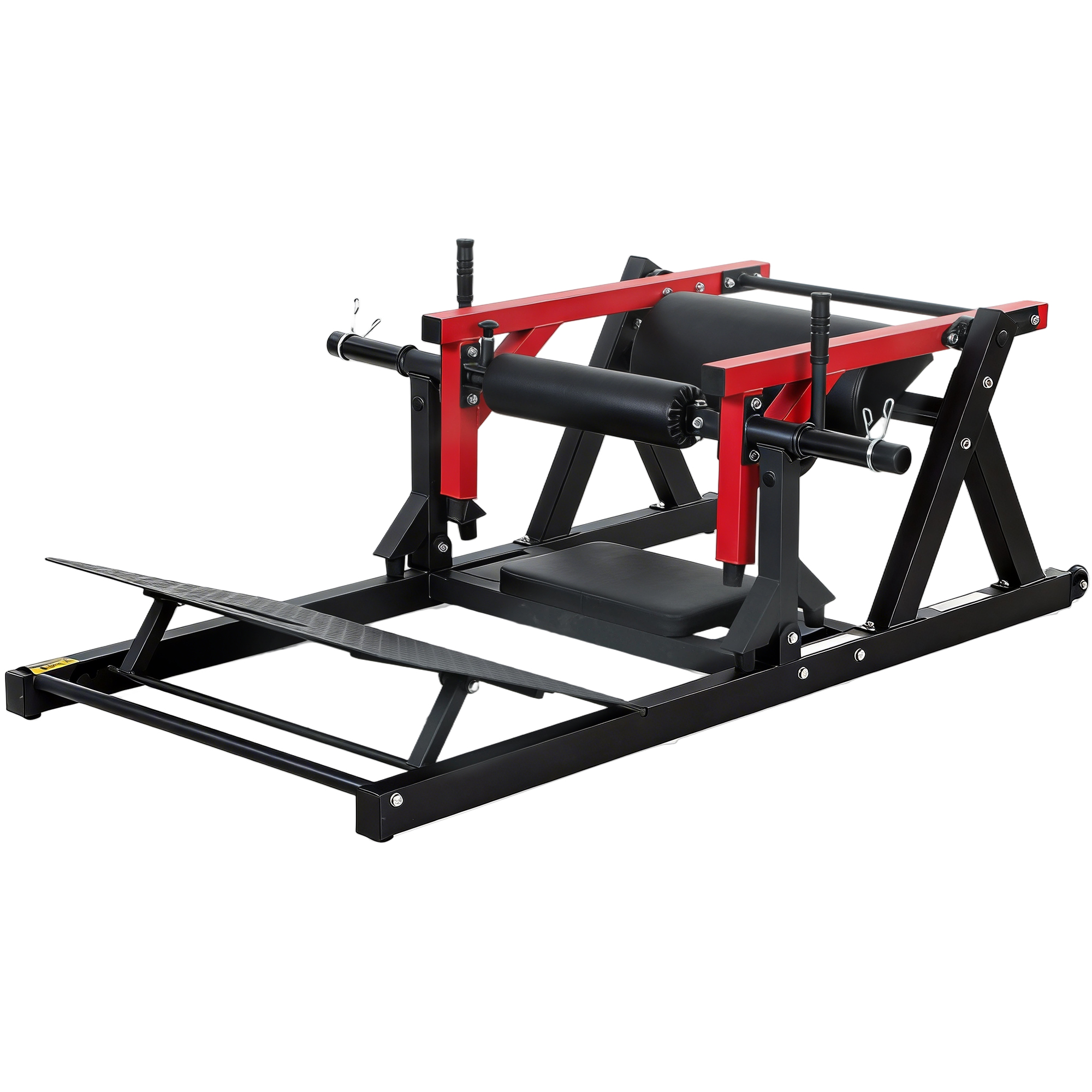 SPORTNOW Hip Thrust Maschine, Gluteus-Maschine mit Gewichtshalter, verstellbare Plattform, Polster, multifunktionaler Gluteus-Trainer mit Rollen, Tragfähigkeit 270 kg, Po- und Bauchtraining für Zuhause und Fitnessstudio   Aosom