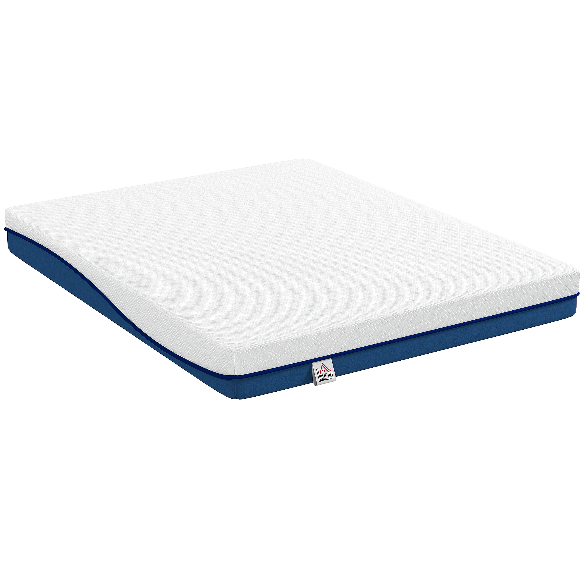 HOMCOM Matratze 160x200 cm, 2-Personen-Matratze, Memory-Schaum mit Grüntee, 20 cm Stärke, kühlende Gel-Memory, abnehmbarer waschbarer Bezug, OEKO-TEX zertifiziert, mittlerer Härtegrad   Aosom