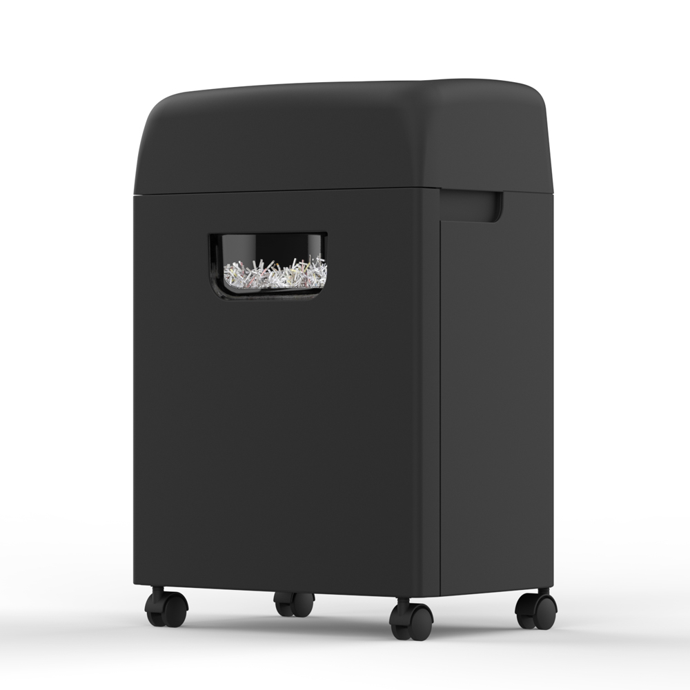 Commercial 18-Sheet Paper Shredder - 45 Min Continuous Duty Cycle P-4 Cross-Cut for Confidential Documents 5.28 Gal (20L) Bin with Anti-Jam Heavy-Duty for Office Use