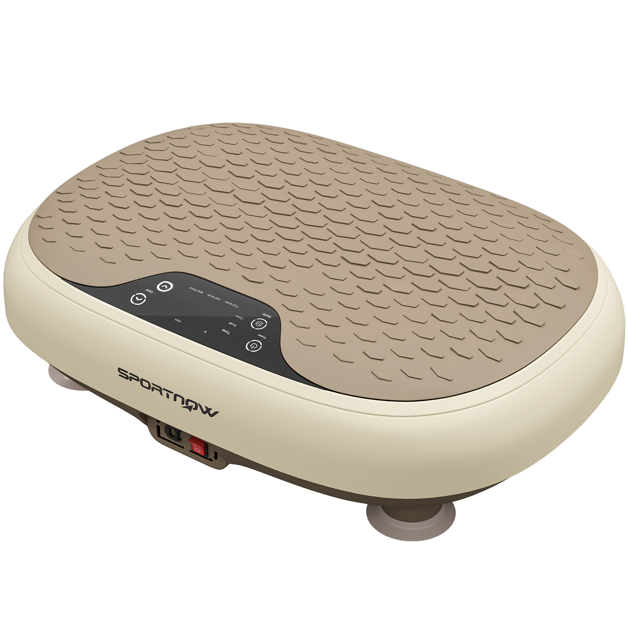 SPORTNOW Vibrationsplattform, 20 Geschwindigkeiten, 3 Programme, Vibrationsplattform Muskulär 150W mit LED-Display, Fernbedienung, Trainingsgerät für Zuhause, Abnehmen, Lymphdrainage Aosom