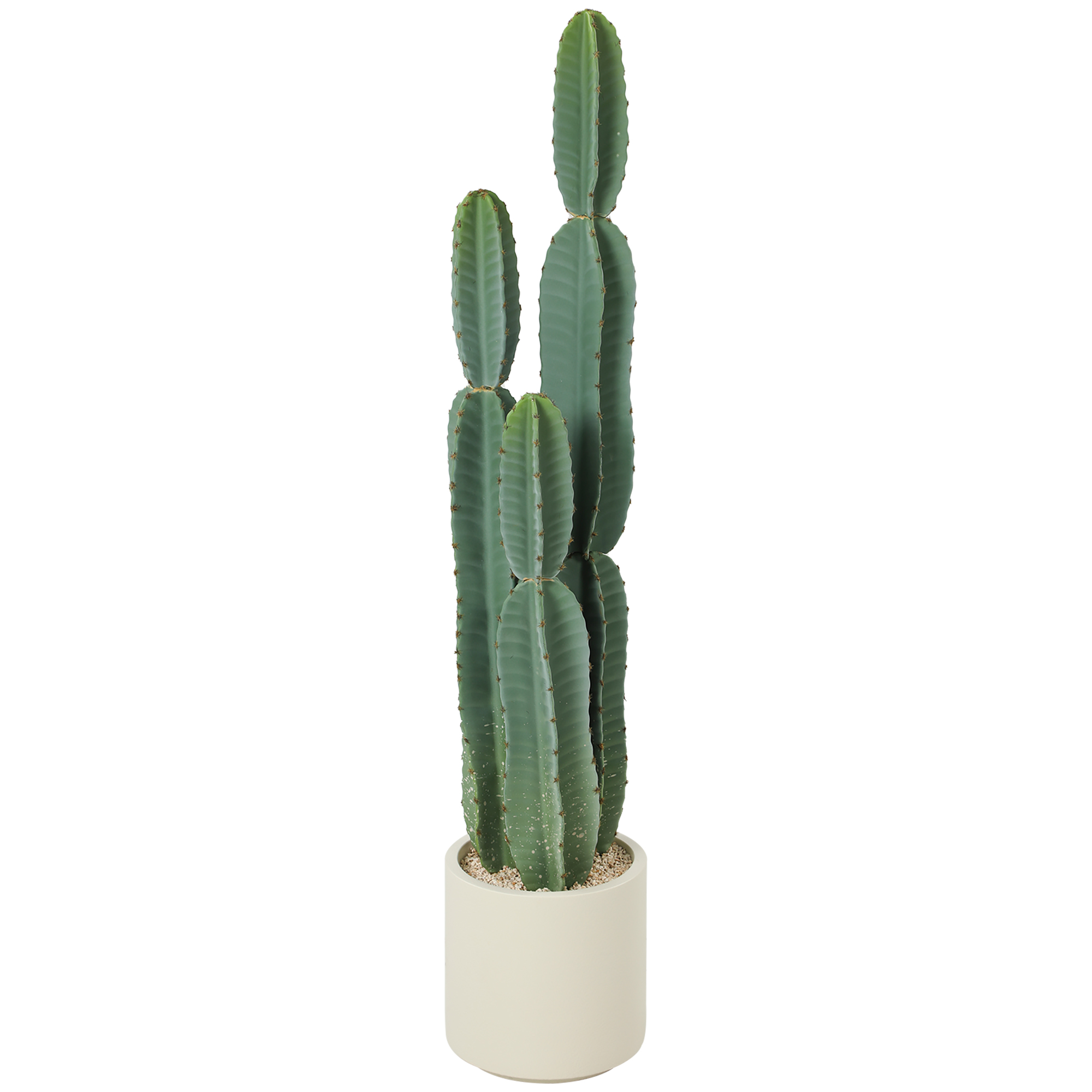HOMCOM Kunstpflanze Kaktus Pflanzen groß 111 cm künstliche Pflanzen im Topf, Kakteen wie echt Dekoration für Wohnzimmer, Schlafzimmer, Büro, Garten   Aosom
