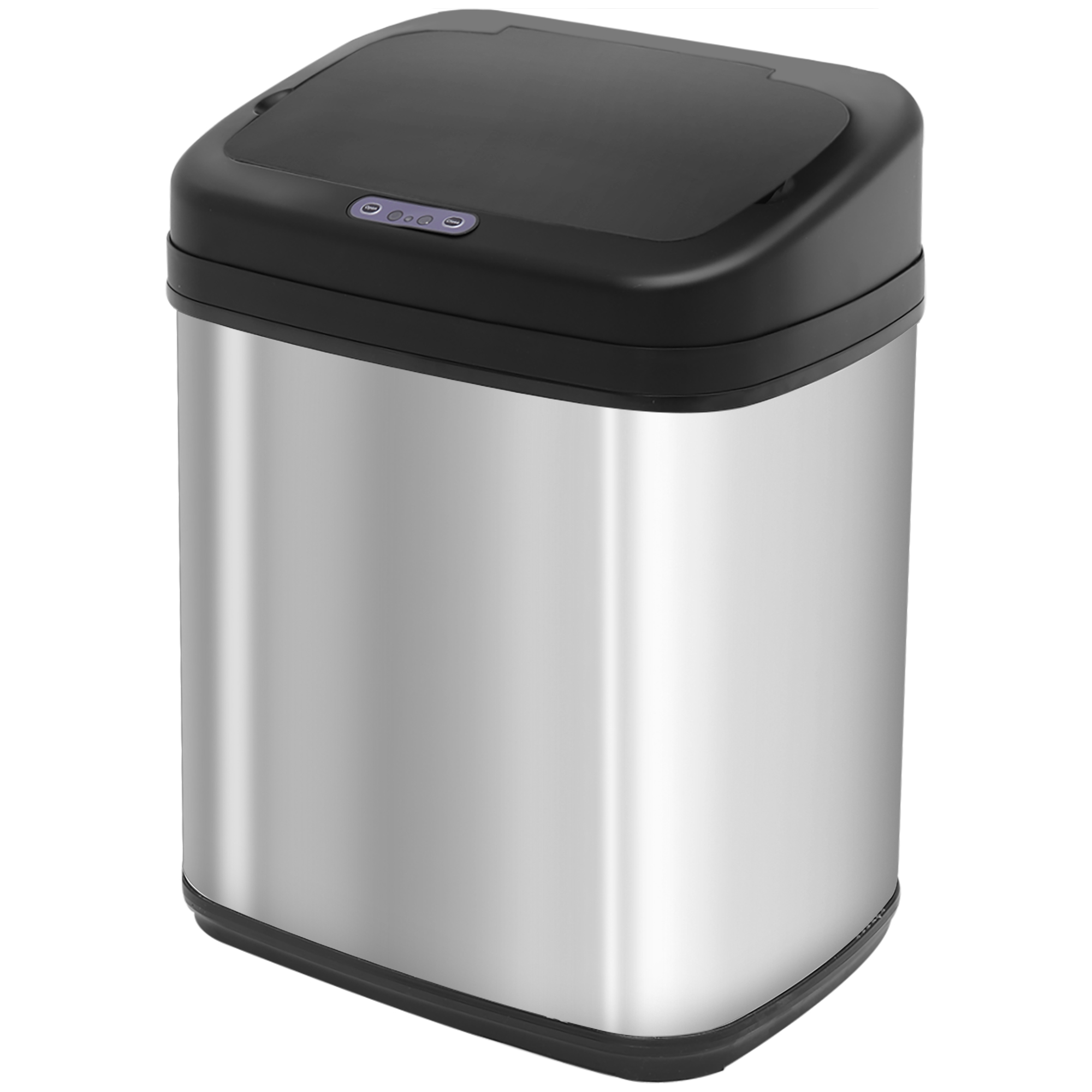 HOMCOM Sensor Mülleimer 20L Edelstahl Automatischer Mülleimer mit Bewegungssensor, Abfalleimer mit Inneneimer Müllbehälter Abfallbehälter für Büro, Schlafzimmer, Küchen Silber+Schwarz Aosom