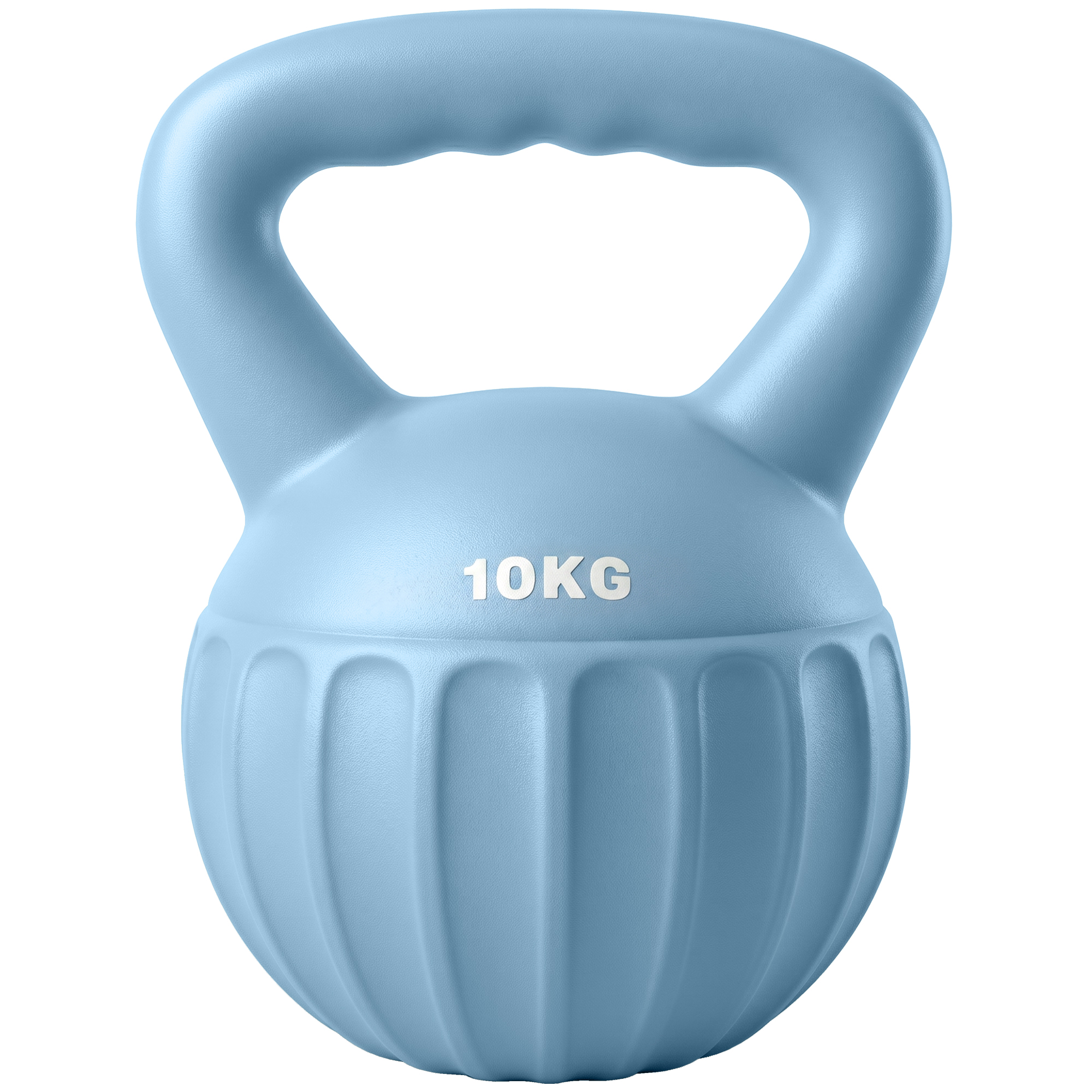 SPORTNOW Kettlebell Kugelhantel 10 kg Gewicht-Hantel mit Sand befüllt für Anfänger Zuhause Krafttraining Blau   Aosom